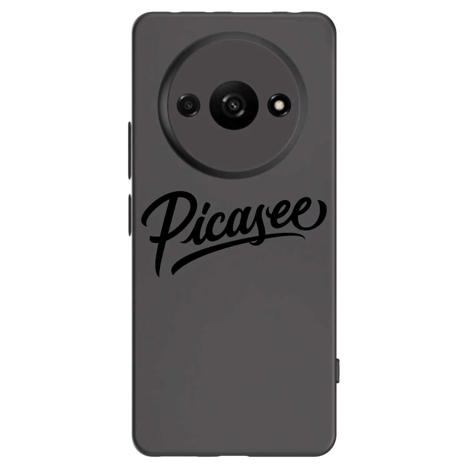 Picasee silikonowe czarne etui na Xiaomi Redmi A3 - Picasee - old logo - black