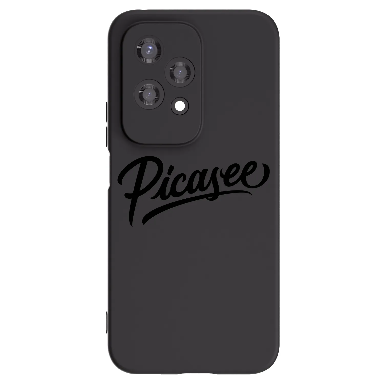 Picasee silikonowe czarne etui na Honor 200 Lite - Picasee - old logo - black