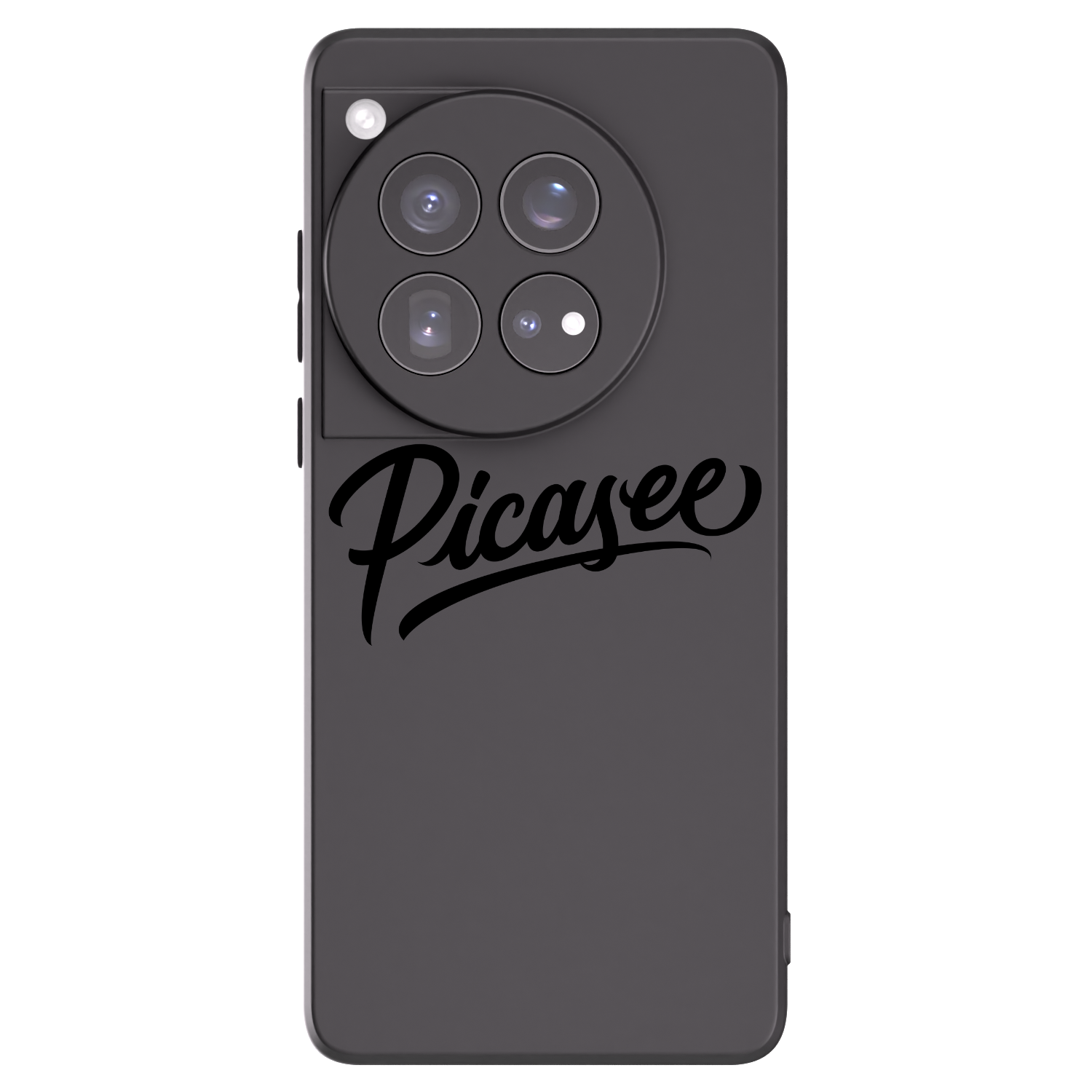 Picasee silikonowe czarne etui na OnePlus 12 5G - Picasee - old logo - black