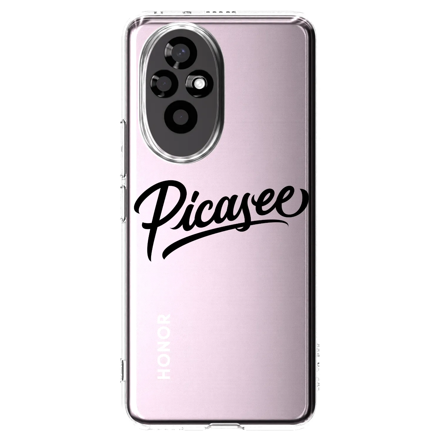 Picasee silikonowe przeźroczyste etui na Honor 200 Pro 5G - Picasee - old logo - black