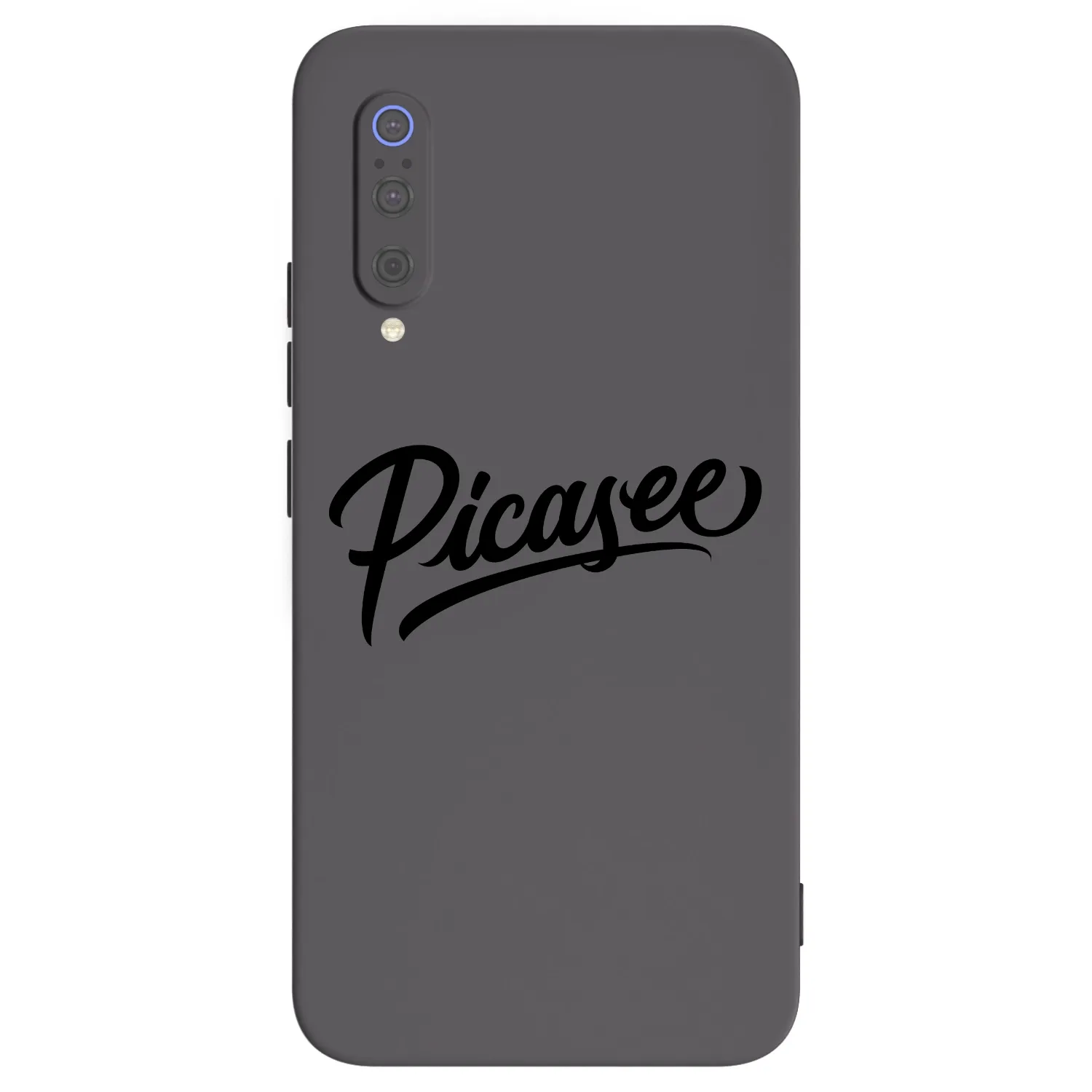 Picasee silikonowe czarne etui na Xiaomi Mi 9 - Picasee - old logo - black