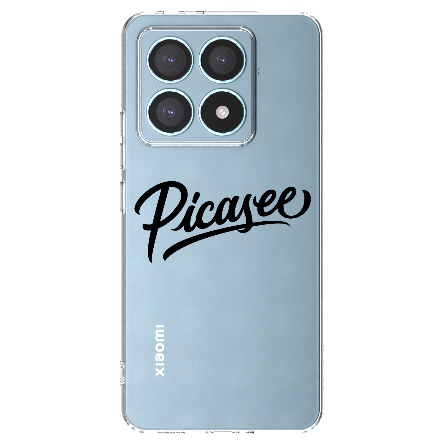 Picasee silikonowe przeźroczyste etui na Xiaomi 14T Pro - Picasee - old logo - black