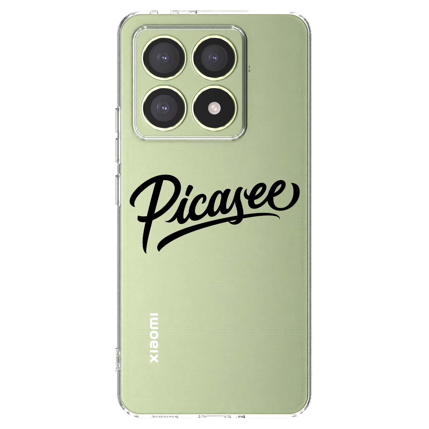 Picasee silikonowe przeźroczyste etui na Xiaomi 14T - Picasee - old logo - black