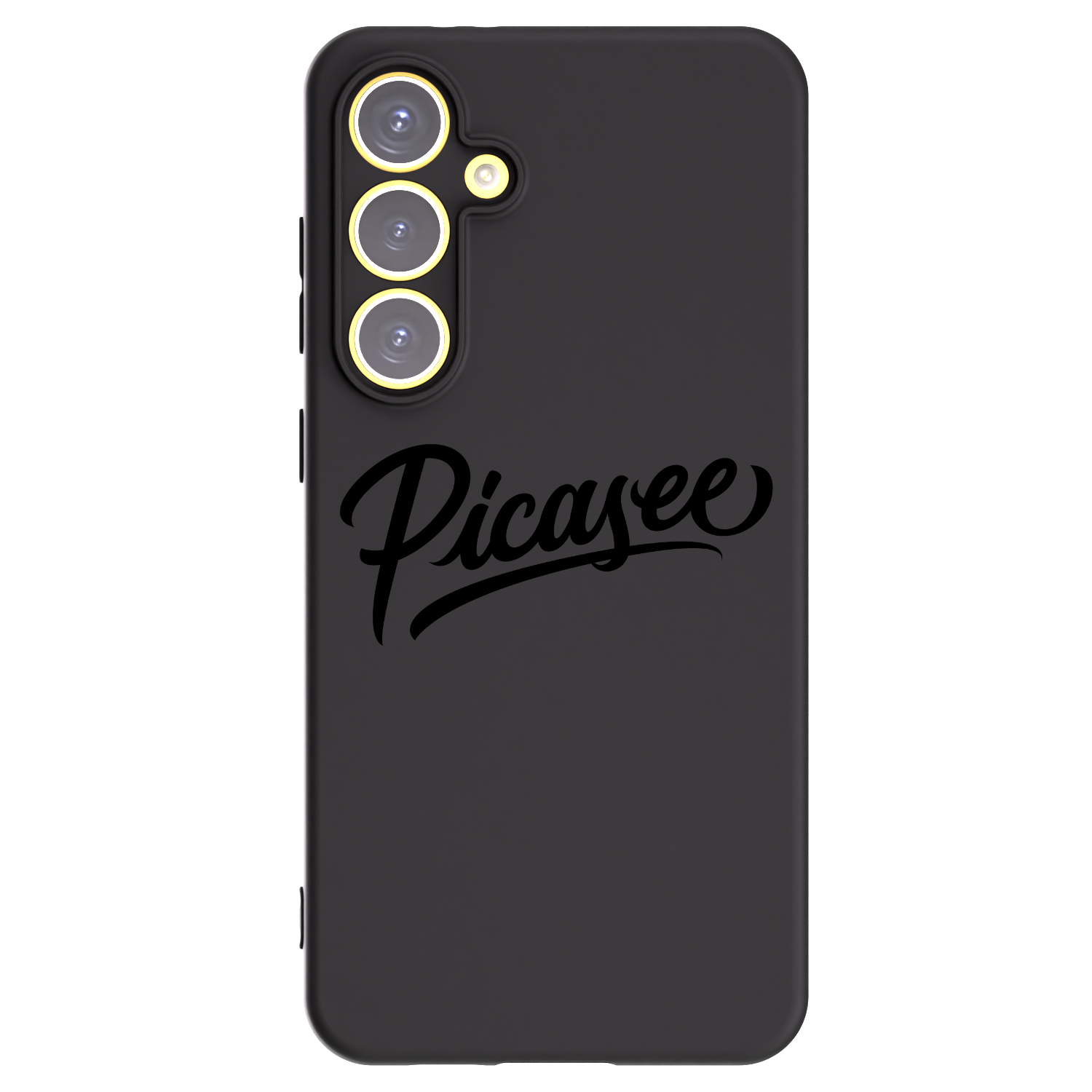 Picasee silikonowe czarne etui na Samsung Galaxy S24 FE S721B - Picasee - old logo - black
