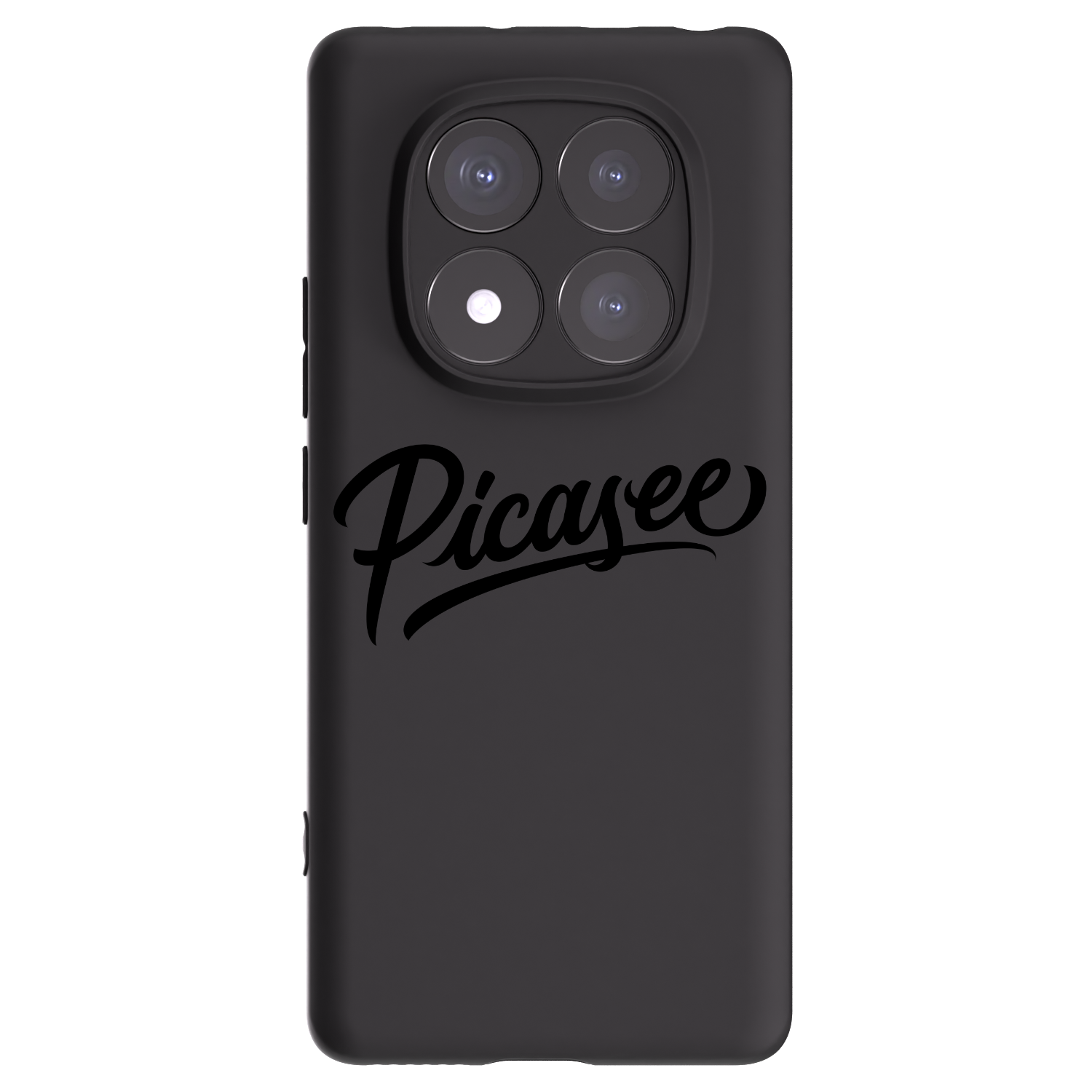 Picasee silikonowe czarne etui na Xiaomi Redmi Note 14 Pro+ 5G - Picasee - old logo - black