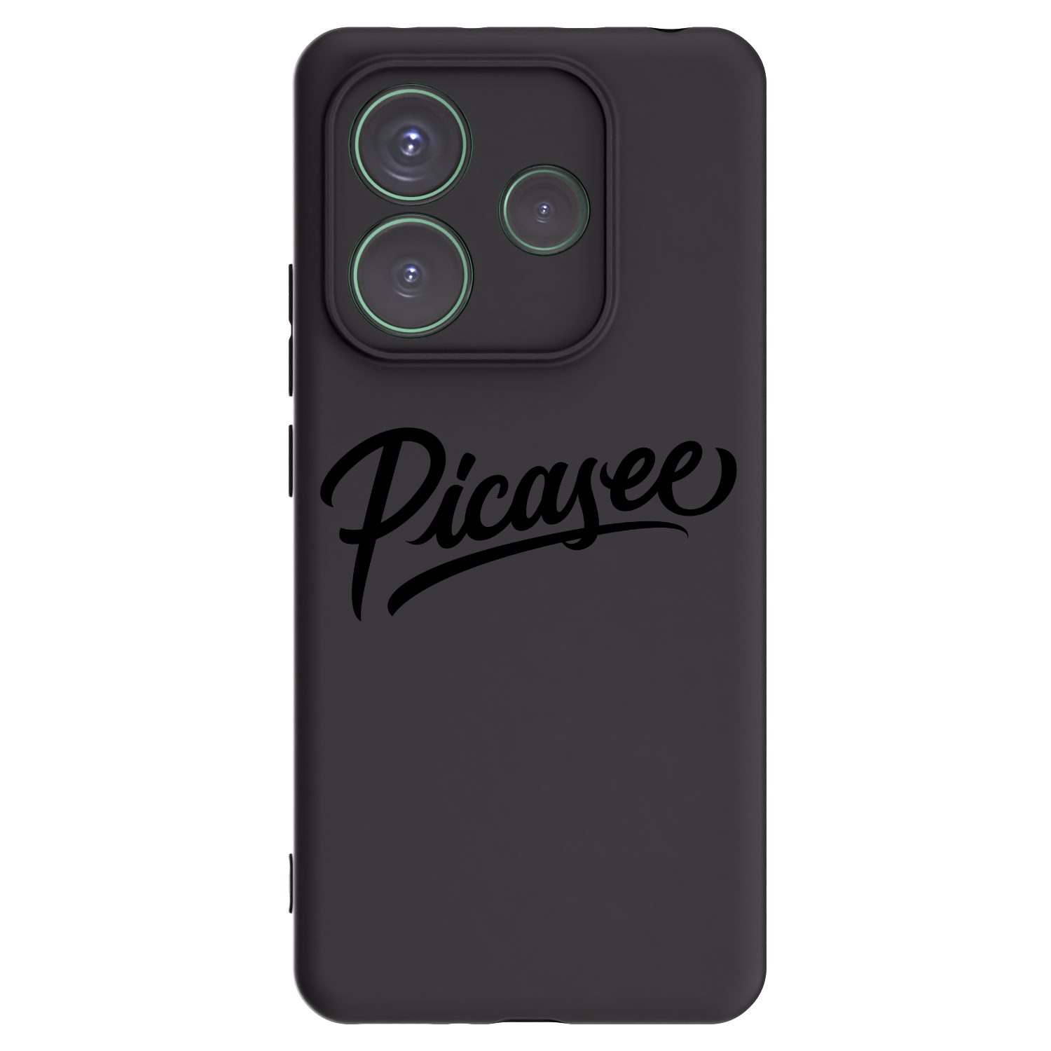 Picasee silikonowe czarne etui na Xiaomi Redmi Note 14 5G - Picasee - old logo - black