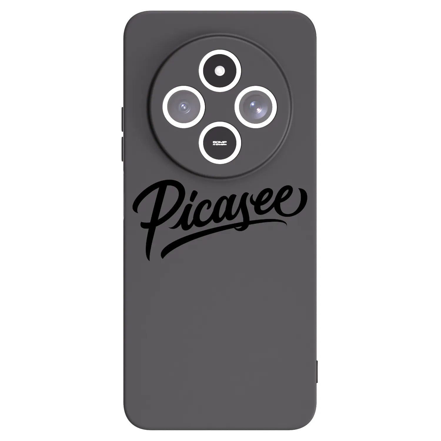 Picasee silikonowe czarne etui na Xiaomi Redmi 14C - Picasee - old logo - black