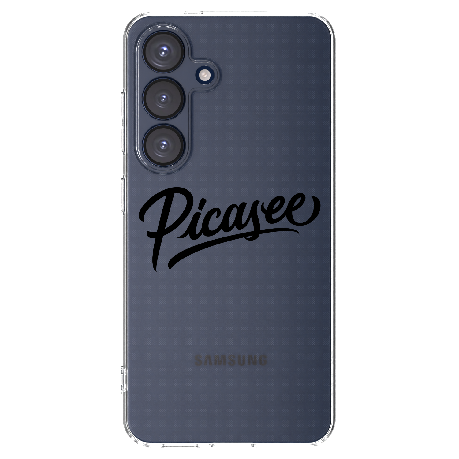 Picasee silikonowe przeźroczyste etui na Samsung Galaxy S25 5G - Picasee - old logo - black