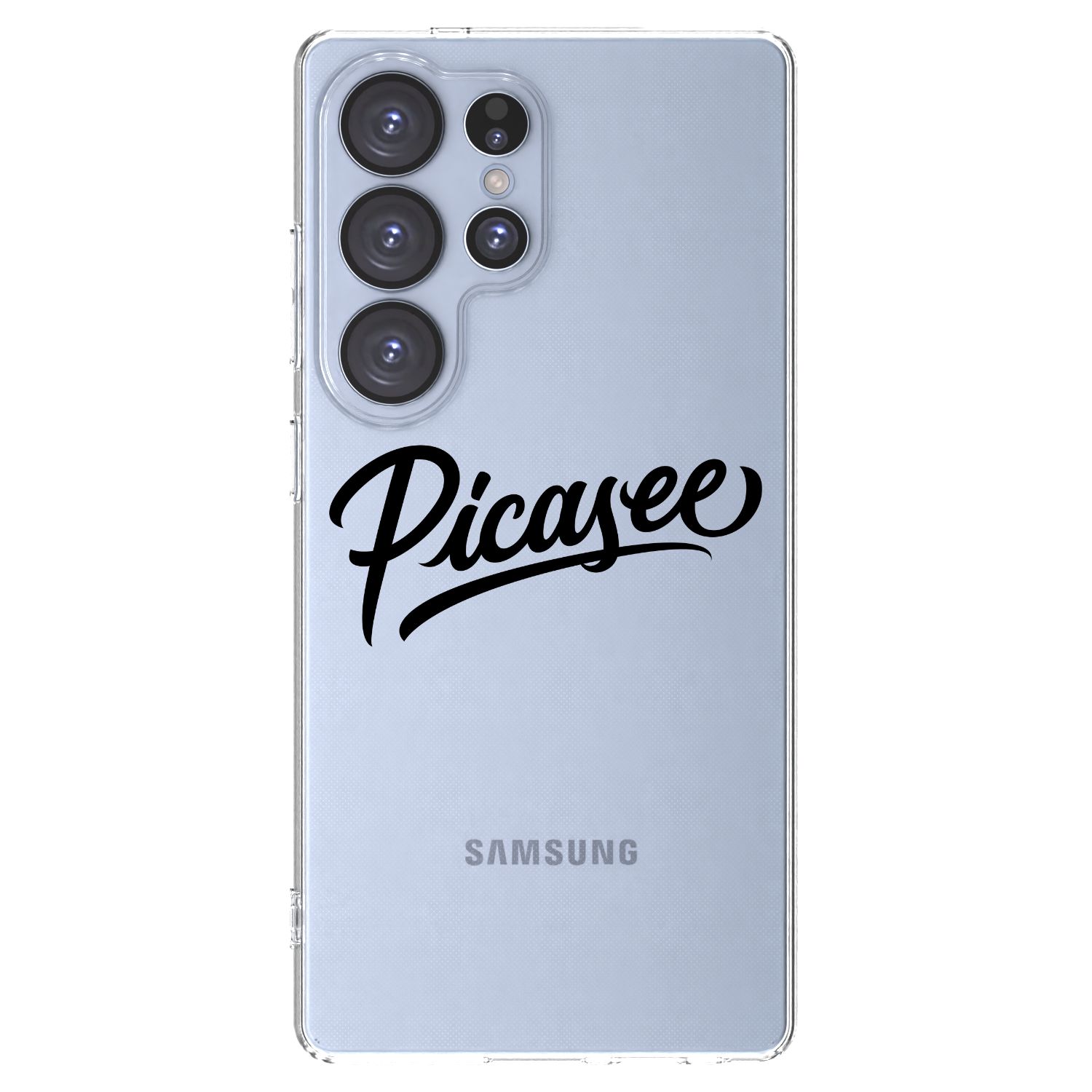 Picasee silikonowe przeźroczyste etui na Samsung Galaxy S25 Ultra 5G - Picasee - old logo - black