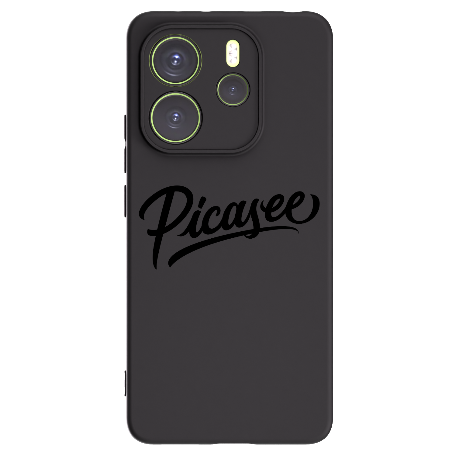 Picasee silikonowe czarne etui na Xiaomi Redmi Note 14 4G - Picasee - old logo - black