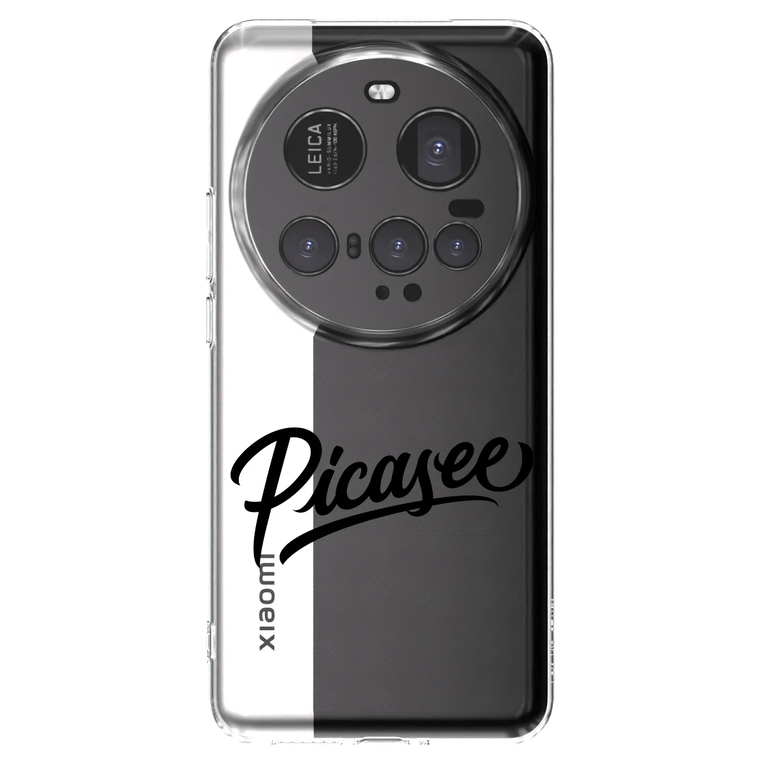 Picasee silikonowe przeźroczyste etui na Xiaomi 15 Ultra - Picasee - old logo - black