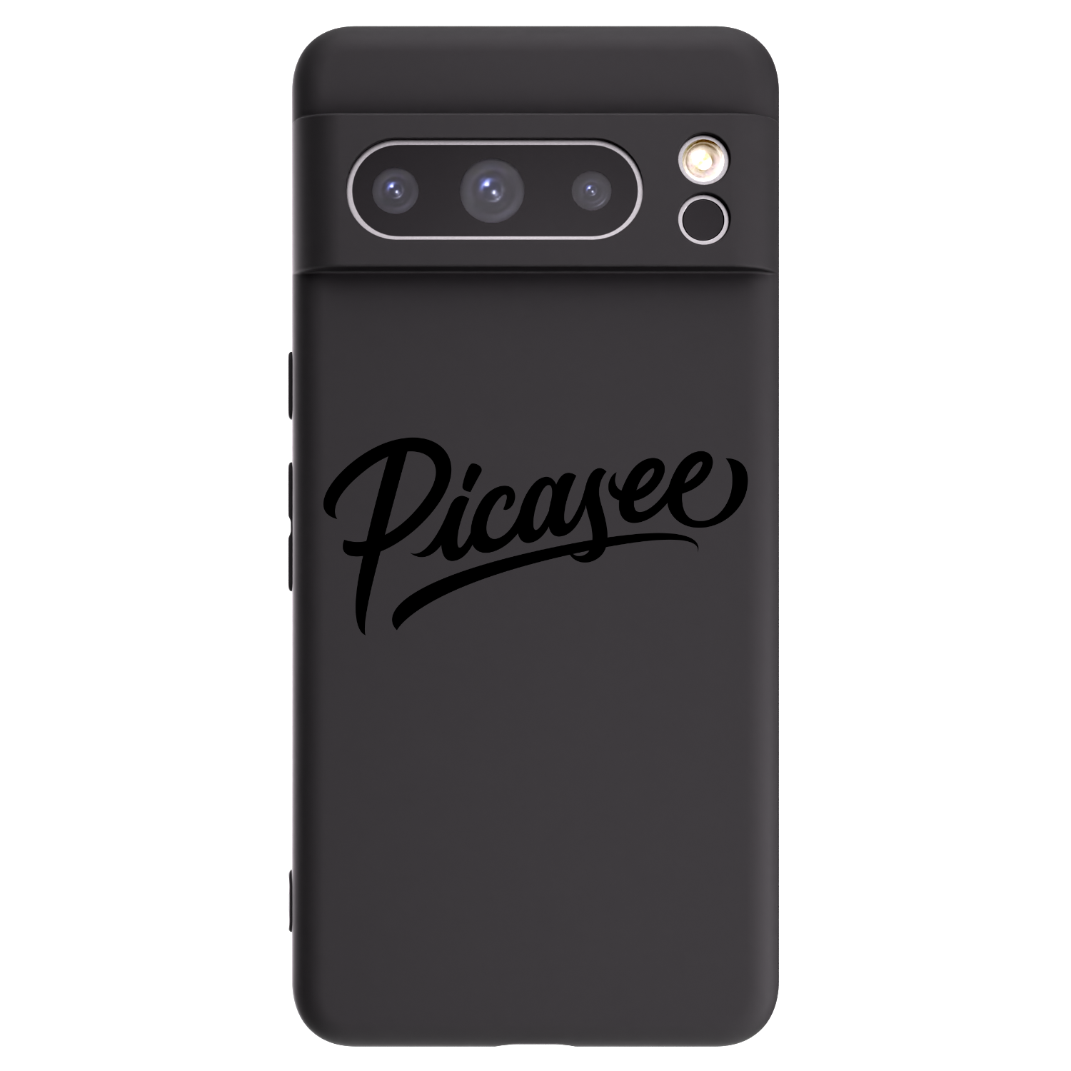 Picasee silikonowe czarne etui na Google Pixel 8 Pro - Picasee - old logo - black
