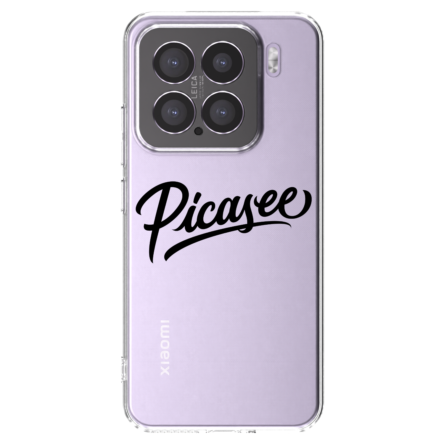 Picasee silikonowe przeźroczyste etui na Xiaomi 15 - Picasee - old logo - black