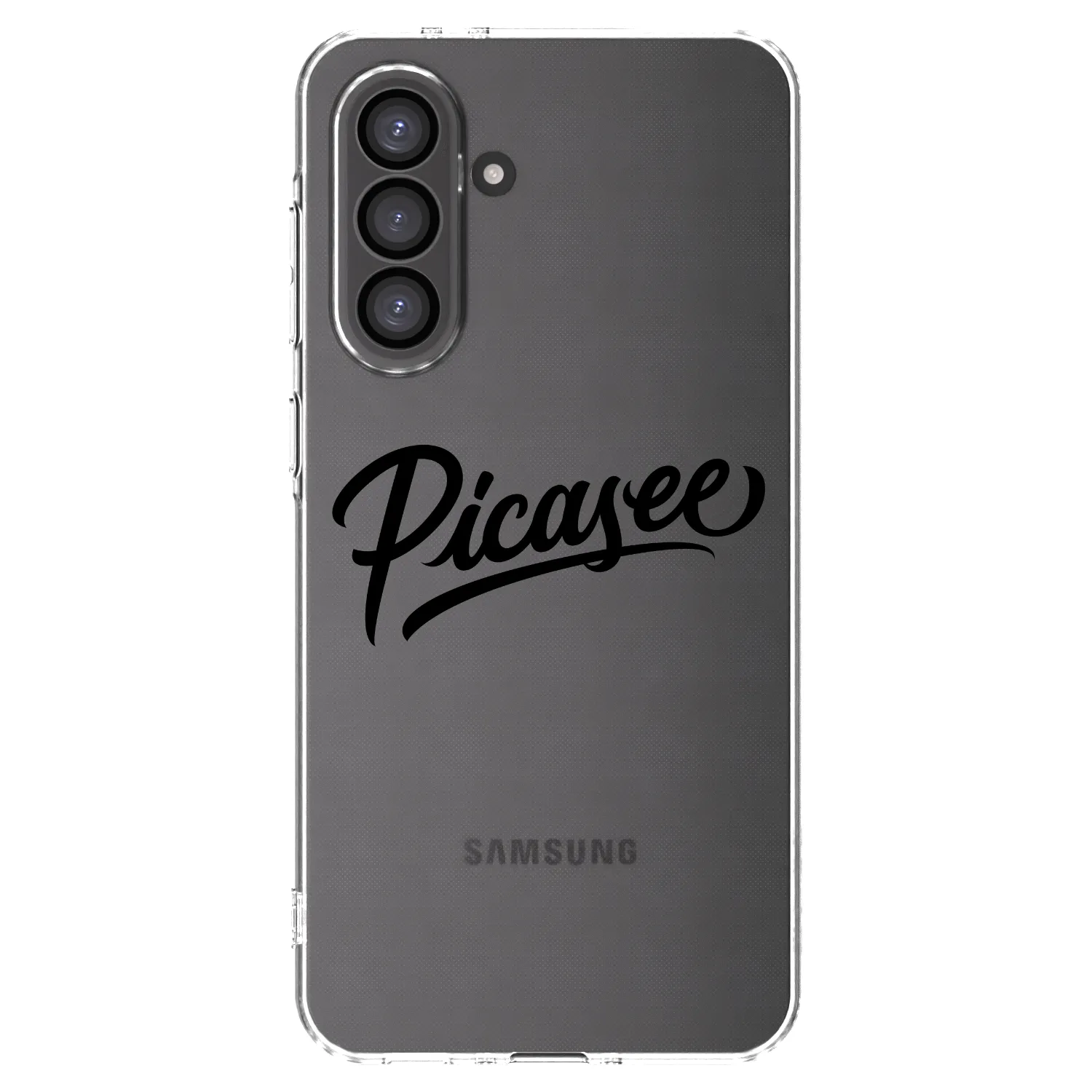 Picasee silikonowe przeźroczyste etui na Samsung Galaxy A56 5G A566B - Picasee - old logo - black