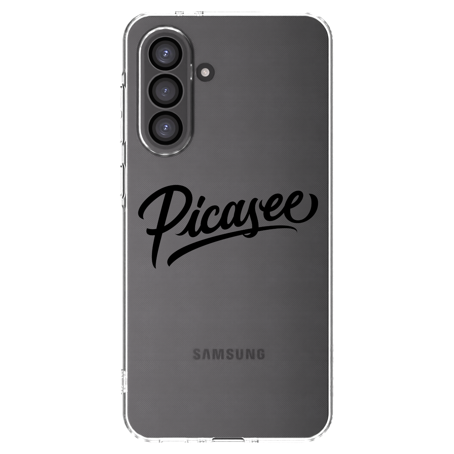 Picasee silikonowe przeźroczyste etui na Samsung Galaxy A36 5G - Picasee - old logo - black