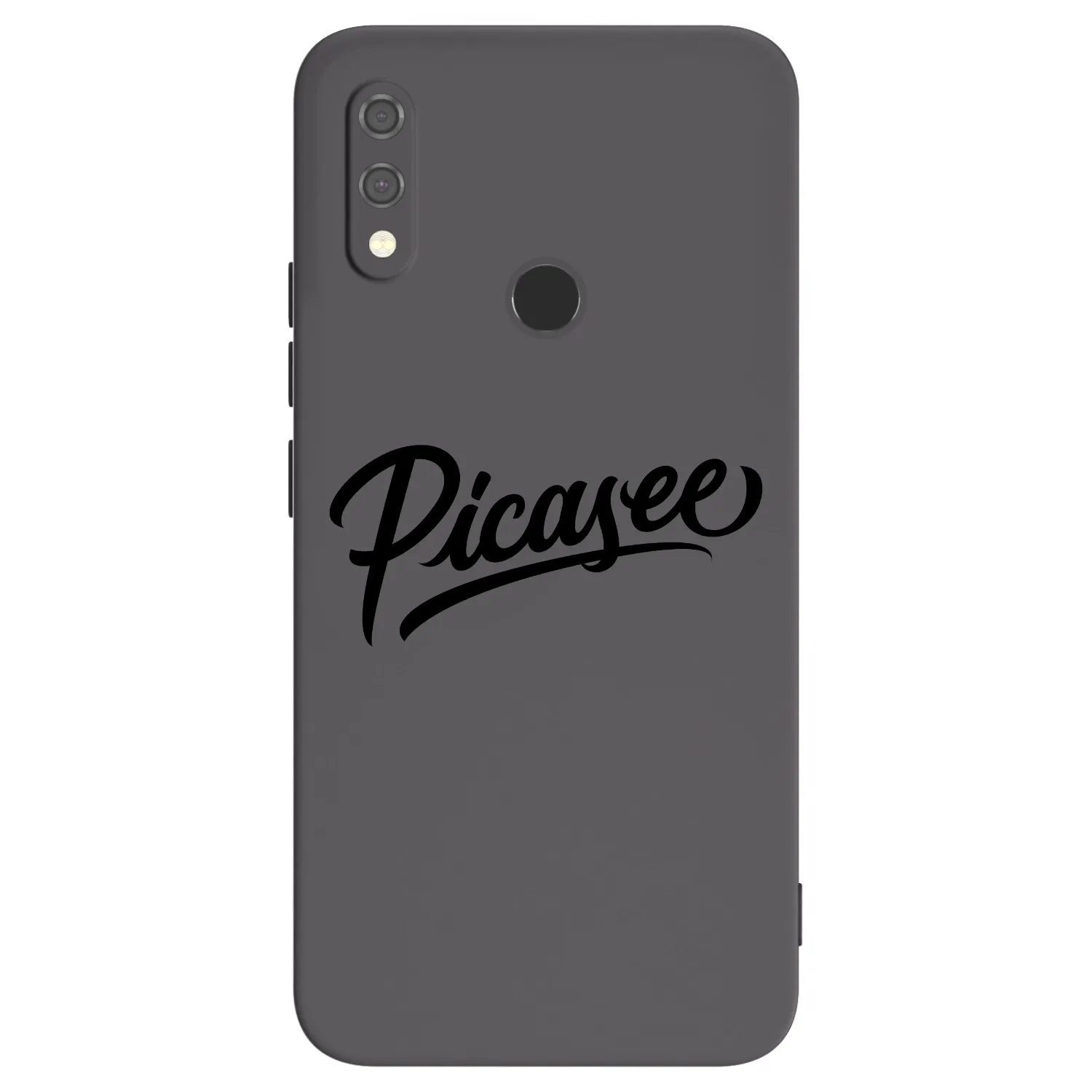 Picasee silikonowe czarne etui na Xiaomi Redmi Note 7 - Picasee - old logo - black