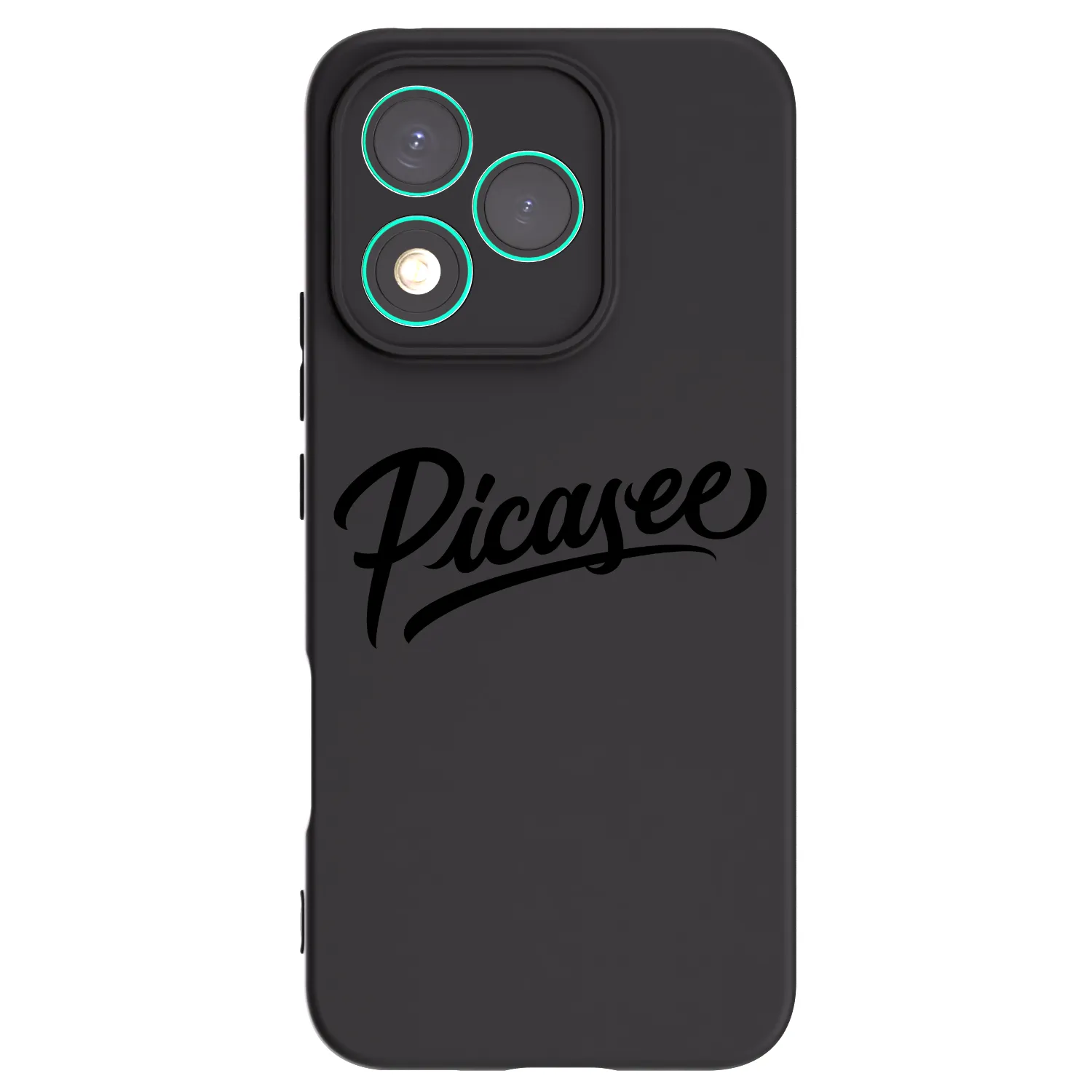 Picasee silikonowe czarne etui na Honor 400 Lite 5G - Picasee - old logo - black