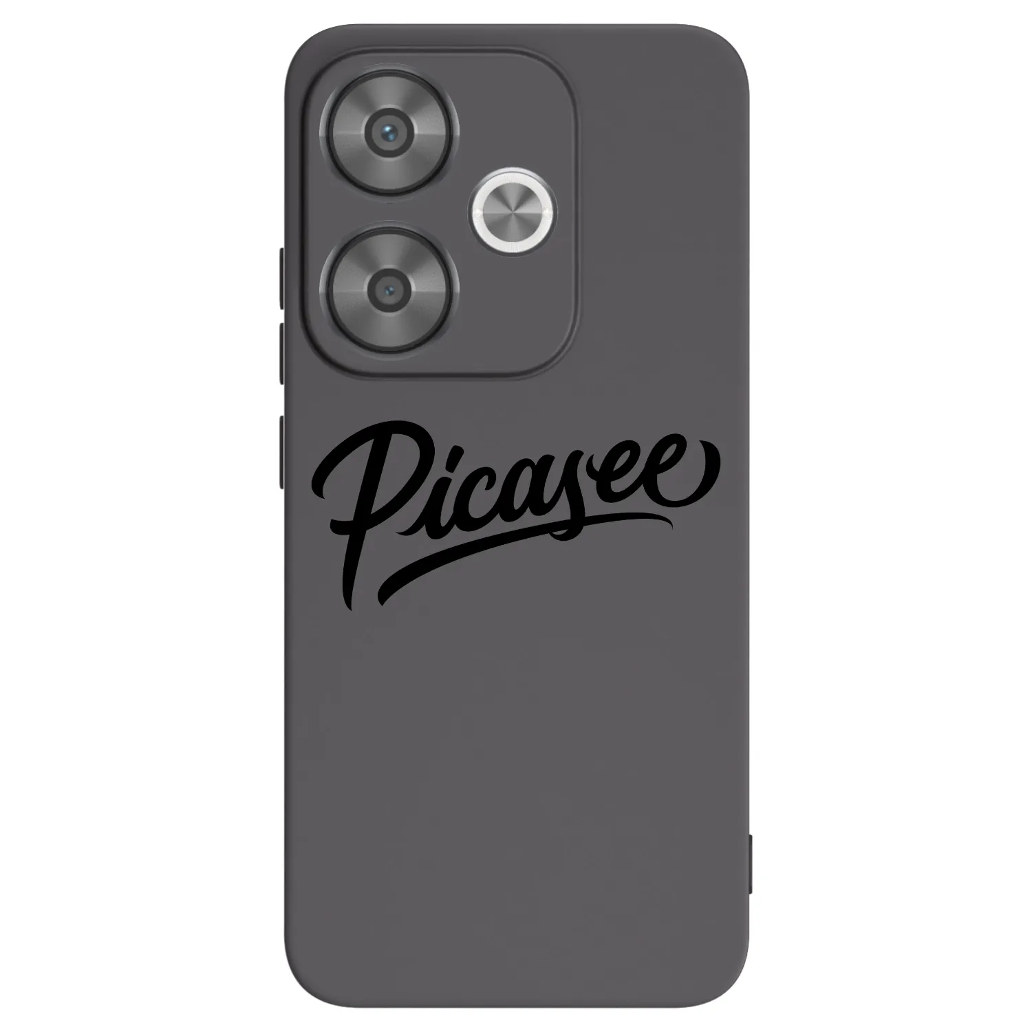 Picasee silikonowe czarne etui na Xiaomi Poco F6 - Picasee - old logo - black