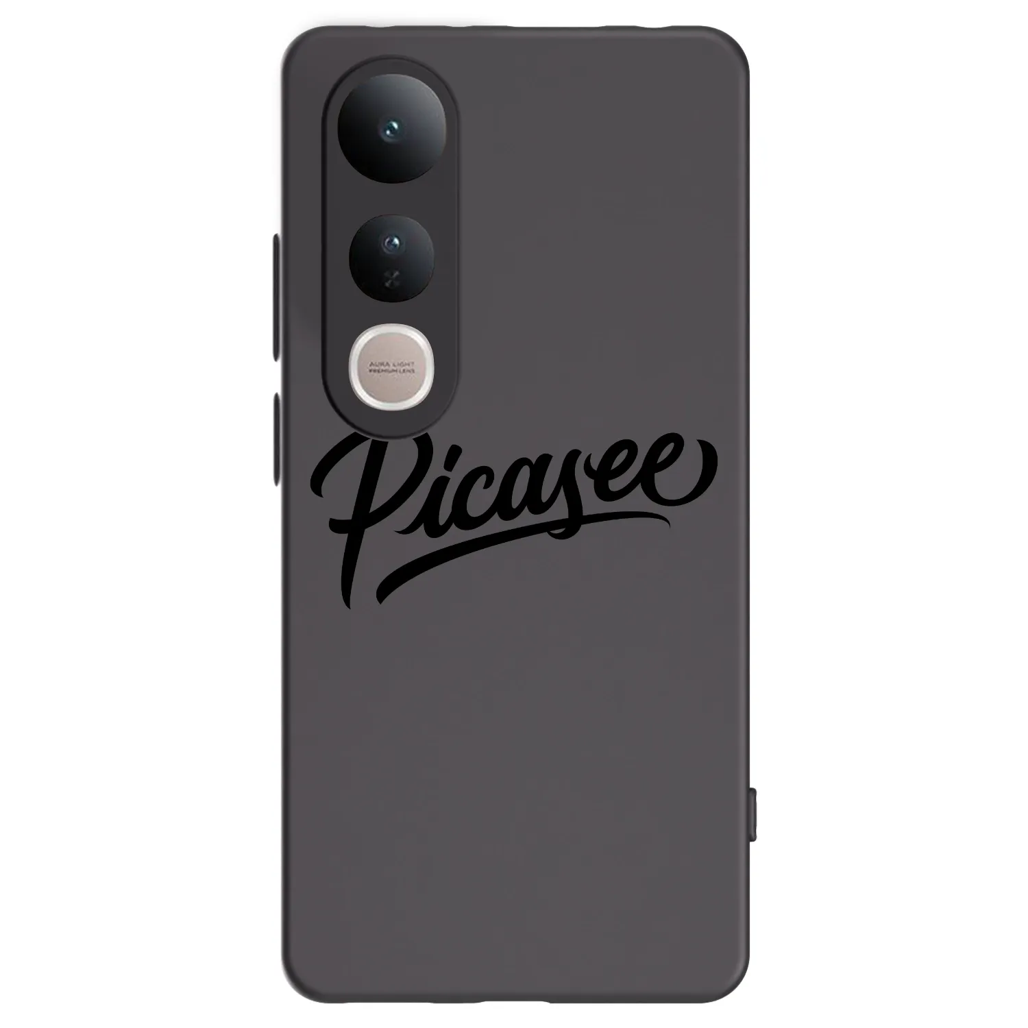 Picasee silikonowe czarne etui na Vivo V50 Lite 5G - Picasee - old logo - black