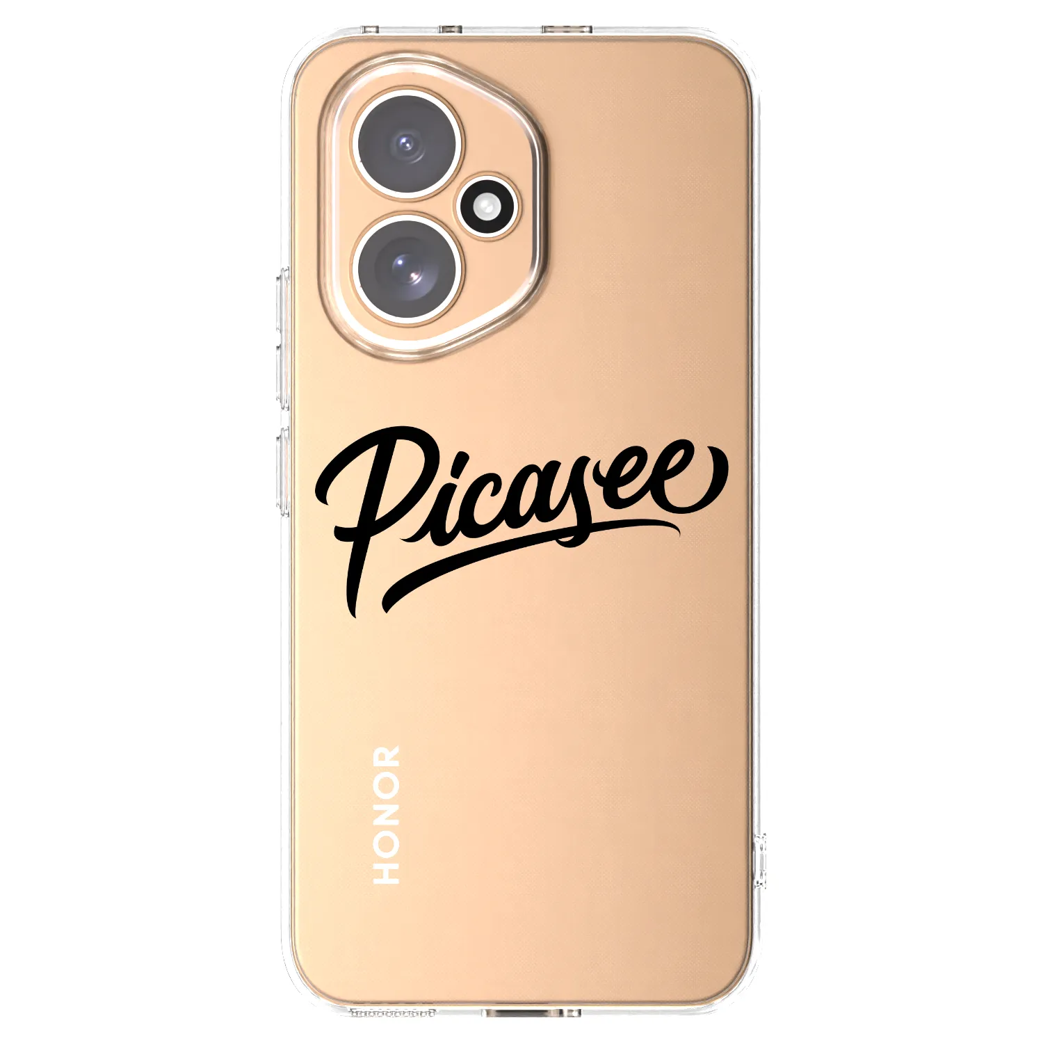 Picasee silikonowe przeźroczyste etui na Honor 400 5G - Picasee - old logo - black