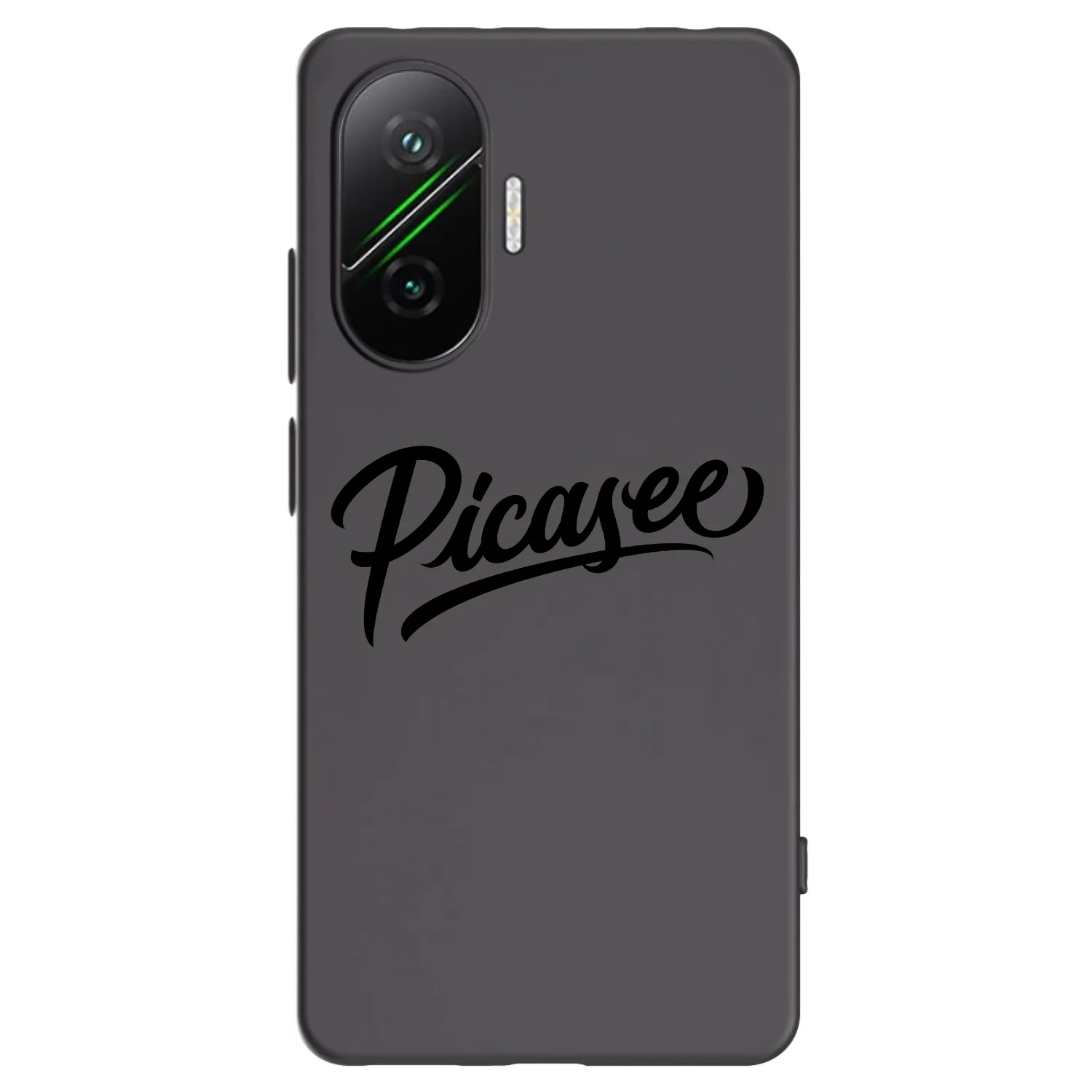 Picasee silikonowe czarne etui na Xiaomi Poco F7 5G - Picasee - old logo - black