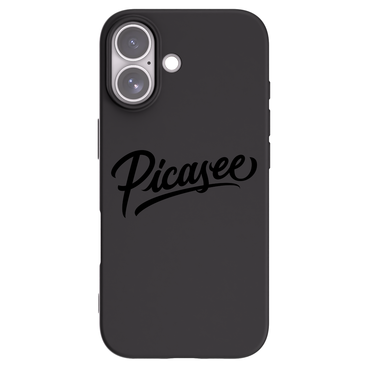 Picasee silikonowe czarne etui na Apple iPhone 17 - Picasee - old logo - black