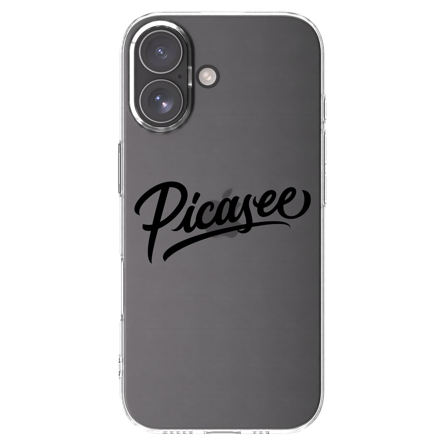 Picasee silikonowe przeźroczyste etui na Apple iPhone 17 - Picasee - old logo - black