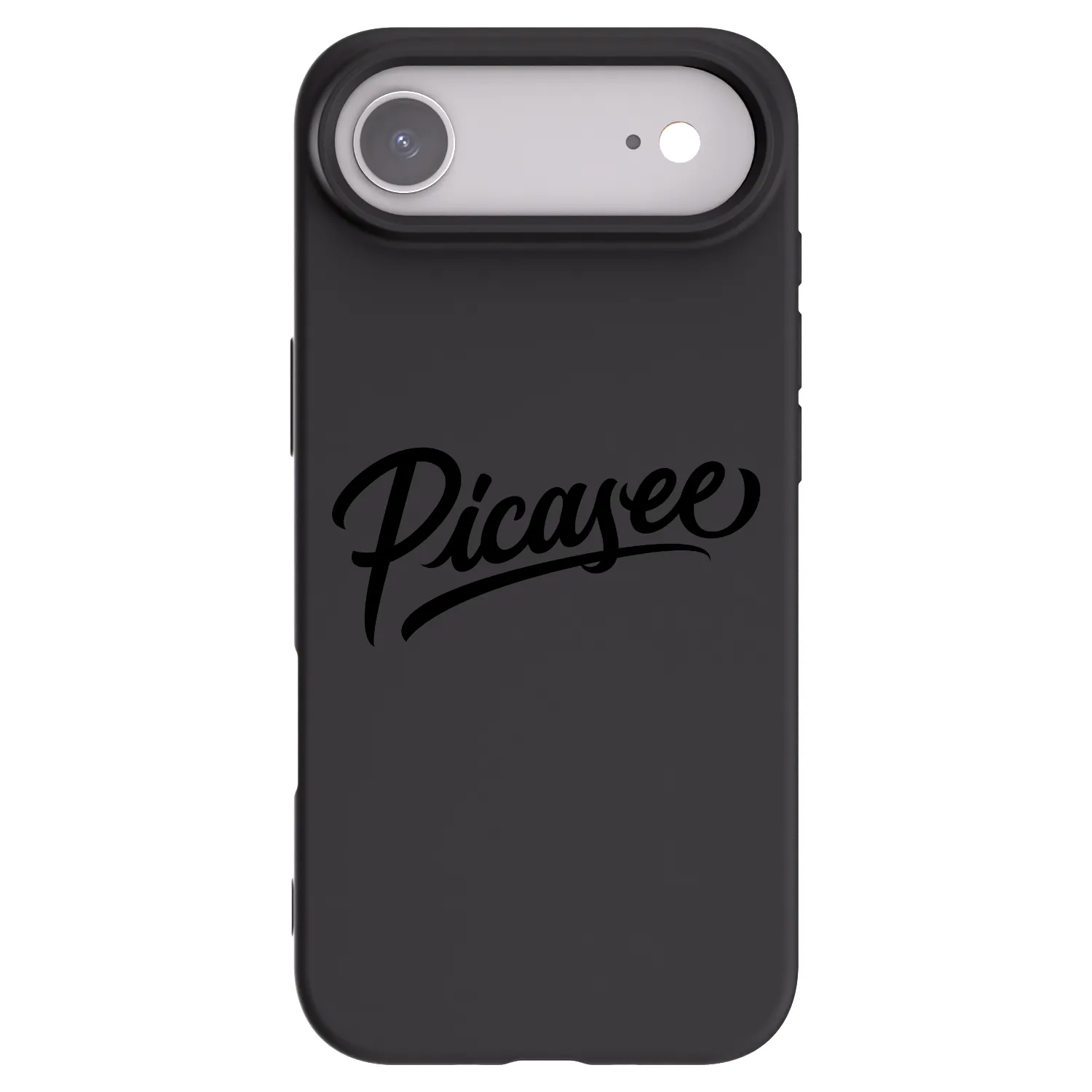 Picasee silikonowe czarne etui na Apple iPhone Air - Picasee - old logo - black