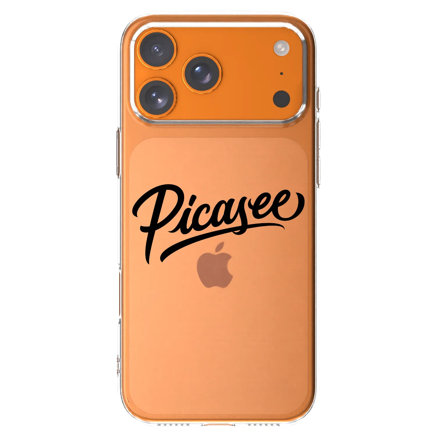 Picasee silikonowe przeźroczyste etui na Apple iPhone 17 Pro Max - Picasee - old logo - black