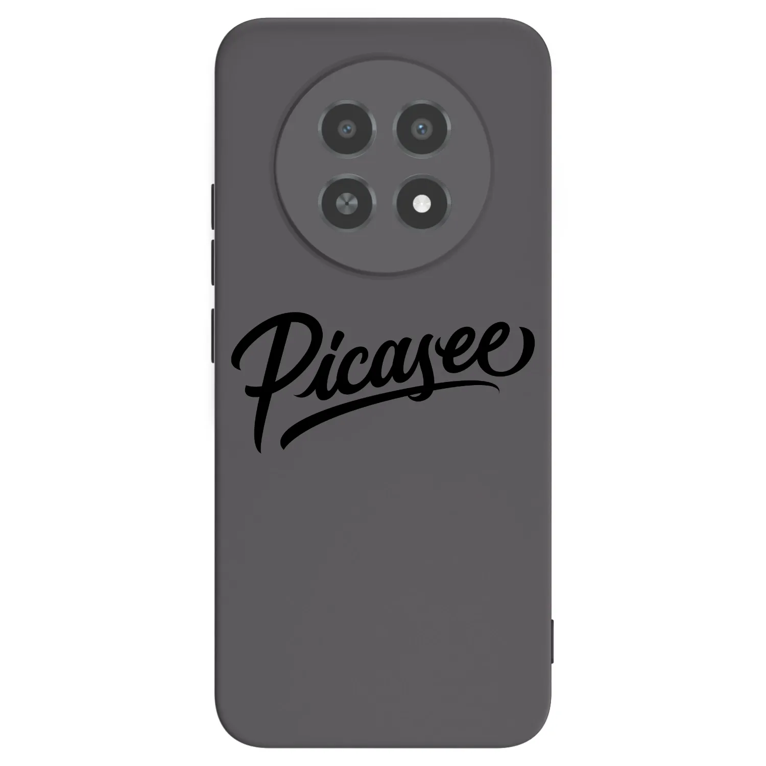 Picasee silikonowe czarne etui na Realme 12X - Picasee - old logo - black