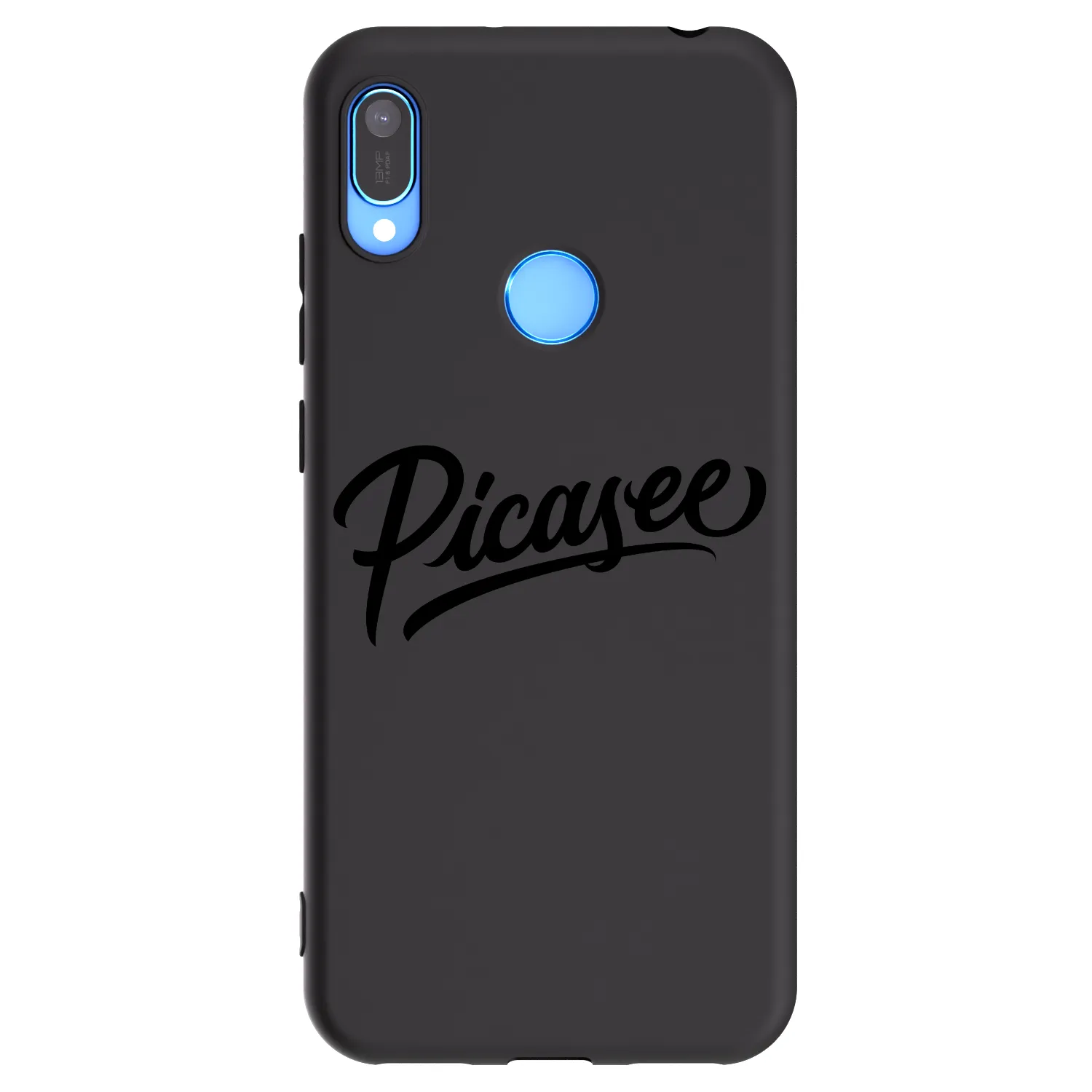 Picasee silikonowe czarne etui na Huawei Y6 2019 - Picasee - old logo - black