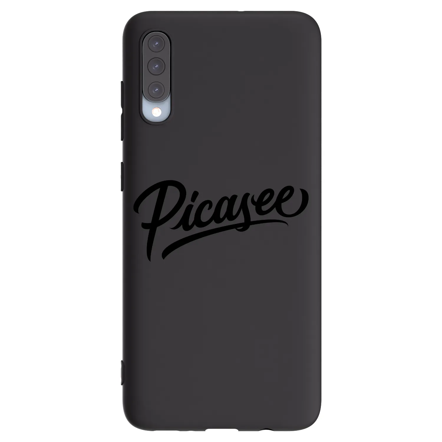 Picasee silikonowe czarne etui na Samsung Galaxy A70 A705F - Picasee - old logo - black