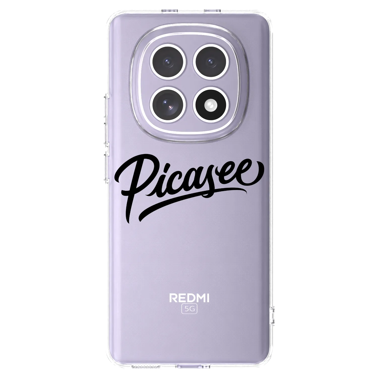 Picasee silikonowe przeźroczyste etui na Xiaomi Redmi Note 15 4G - Picasee - old logo - black
