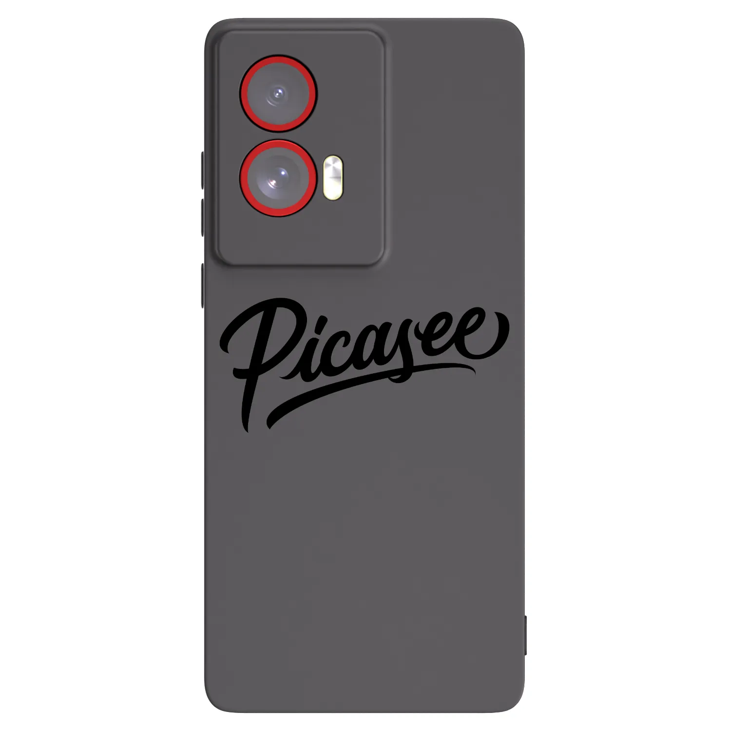 Picasee silikonowe czarne etui na Motorola Edge 50 Fusion - Picasee - old logo - black