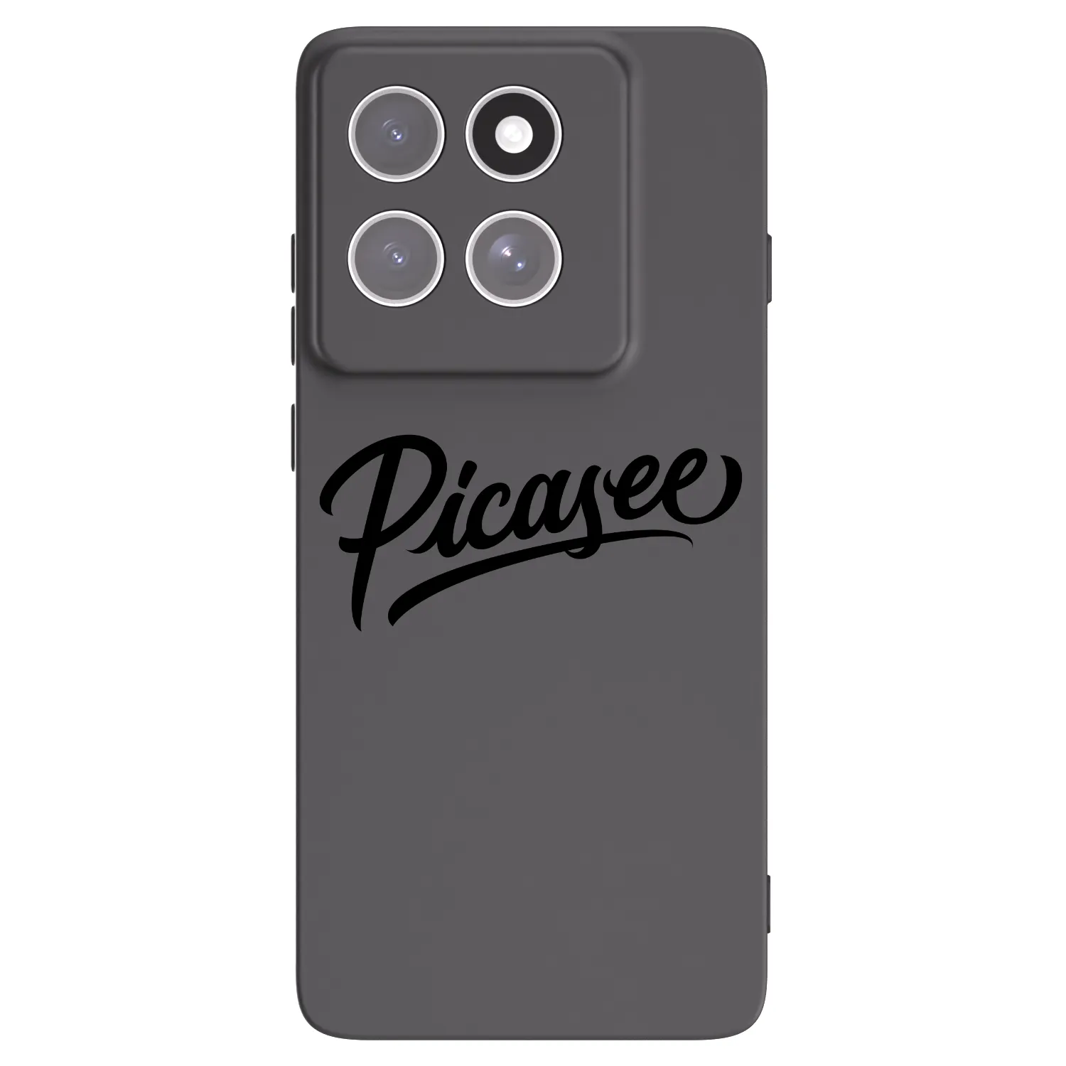 Picasee silikonowe czarne etui na Motorola Edge 60 Fusion - Picasee - old logo - black