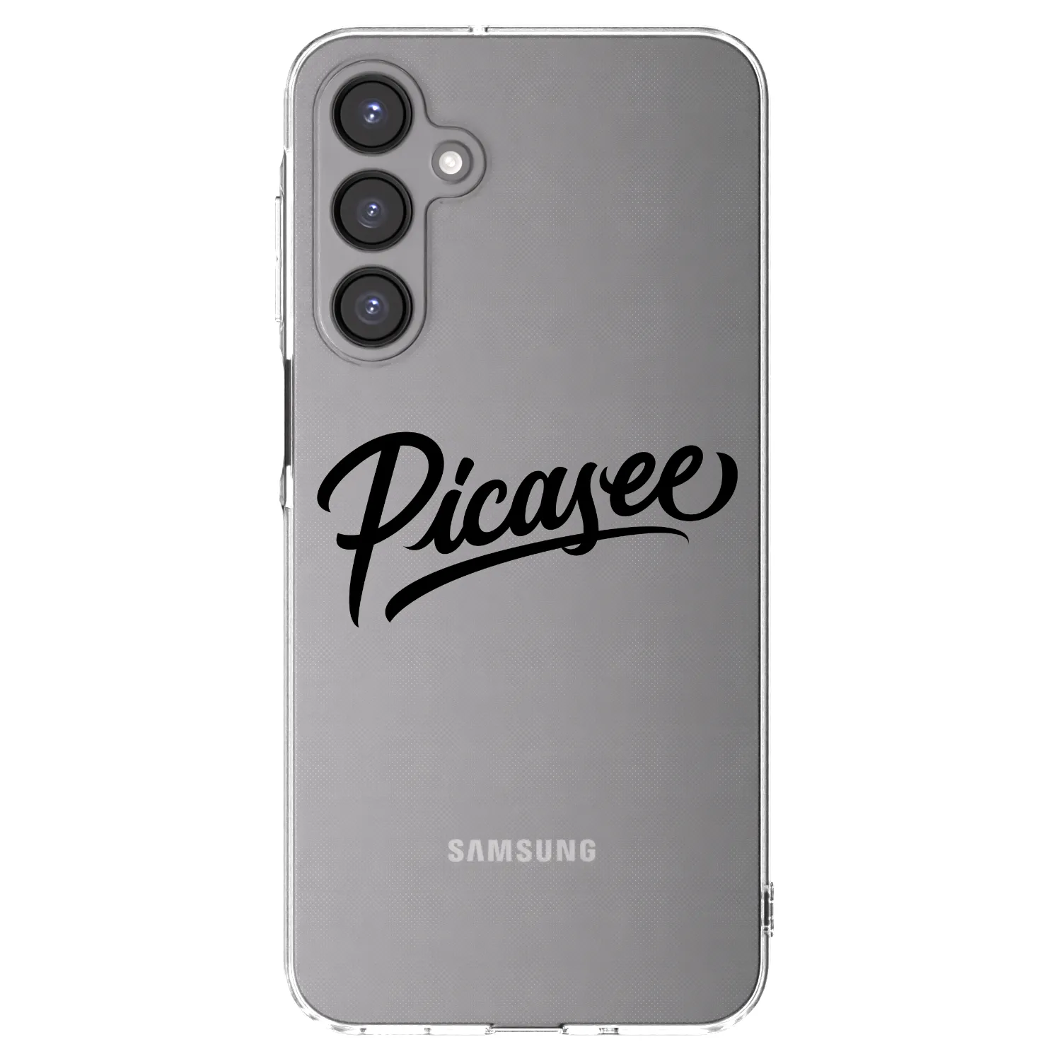 Picasee silikonowe przeźroczyste etui na Samsung Galaxy A16 4G - Picasee - old logo - black