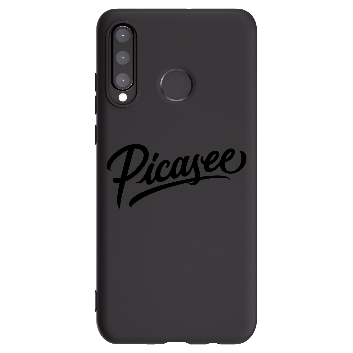 Picasee silikonowe czarne etui na Huawei P30 Lite - Picasee - old logo - black
