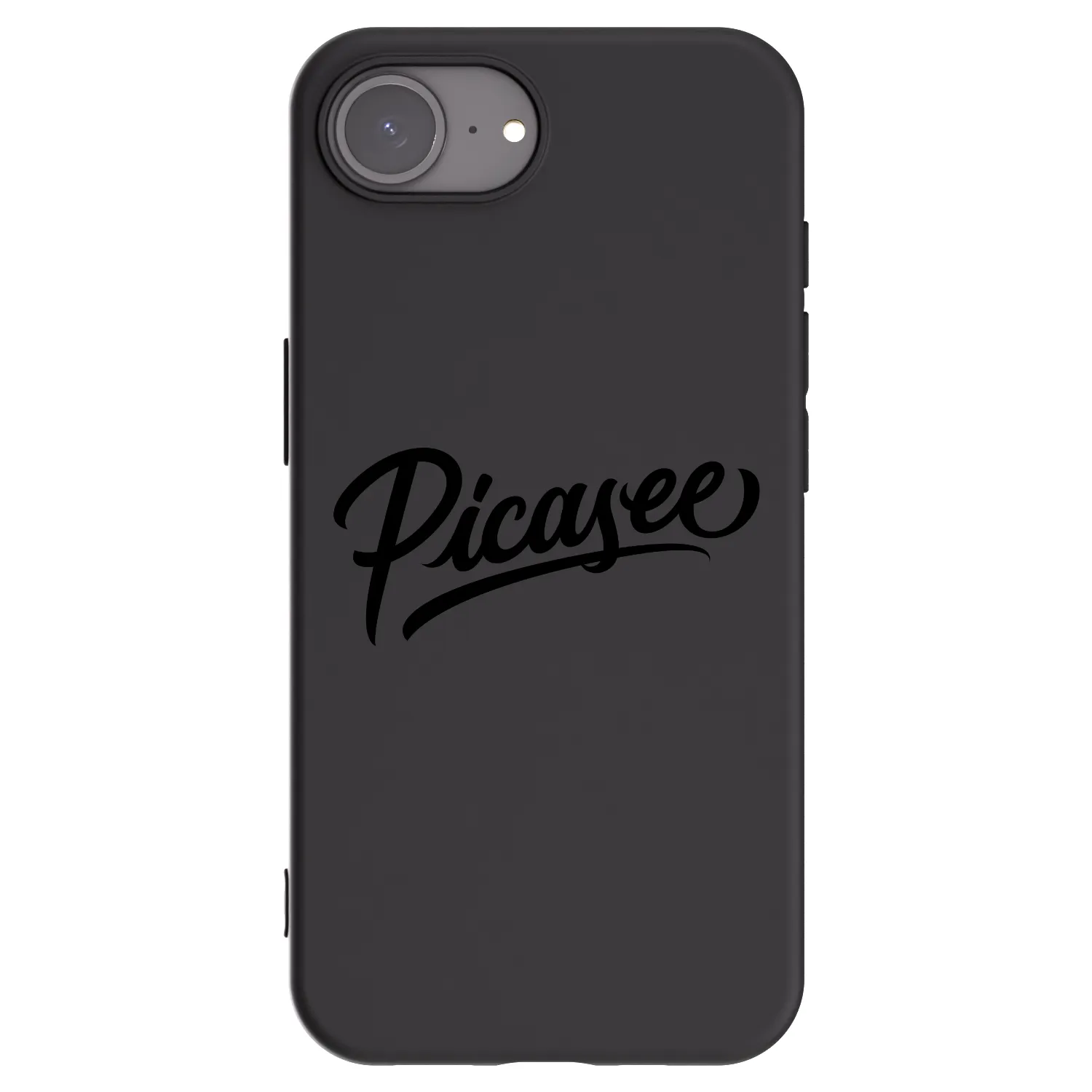 Picasee silikonowe czarne etui na Apple iPhone 17e - Picasee - old logo - black