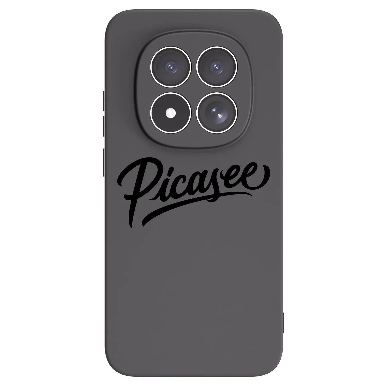 Picasee silikonowe czarne etui na Xiaomi Redmi Note 15 Pro 5G - Picasee - old logo - black