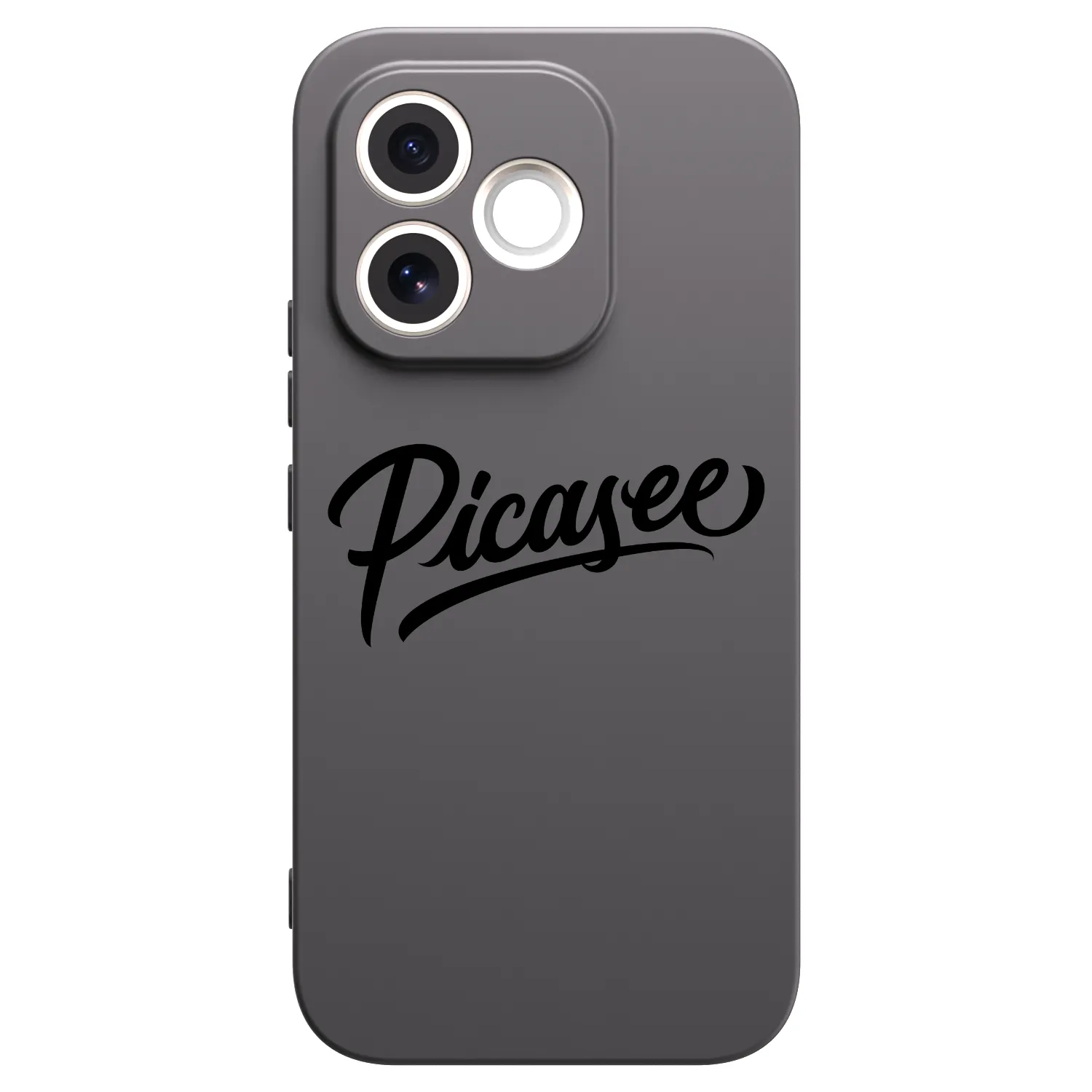 Picasee silikonowe czarne etui na Honor 600 Lite - Picasee - old logo - black