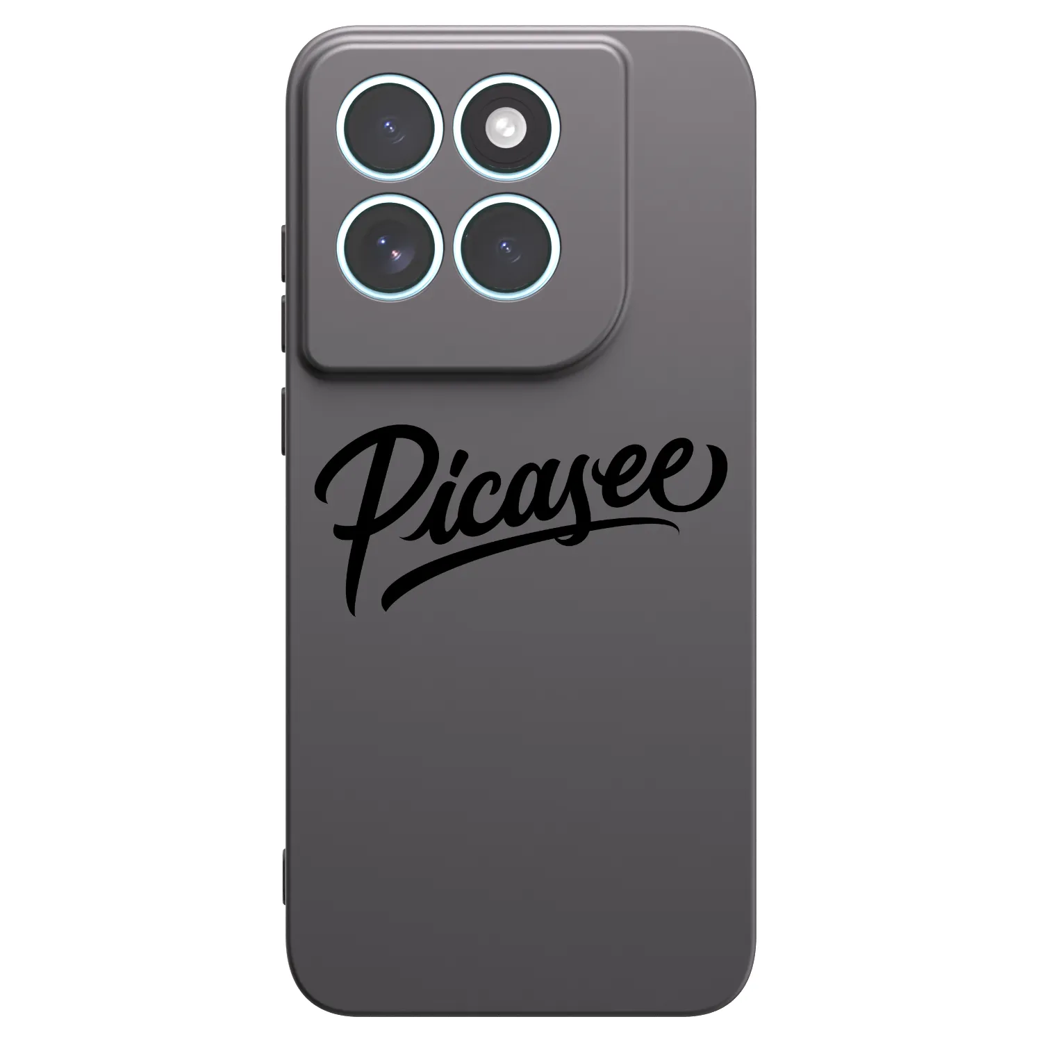 Picasee silikonowe czarne etui na Motorola Edge 70 Fusion - Picasee - old logo - black