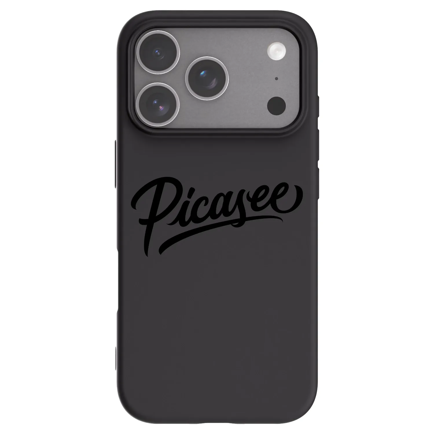 Picasee silikonowe czarne etui na Apple iPhone 18 Pro - Picasee - old logo - black