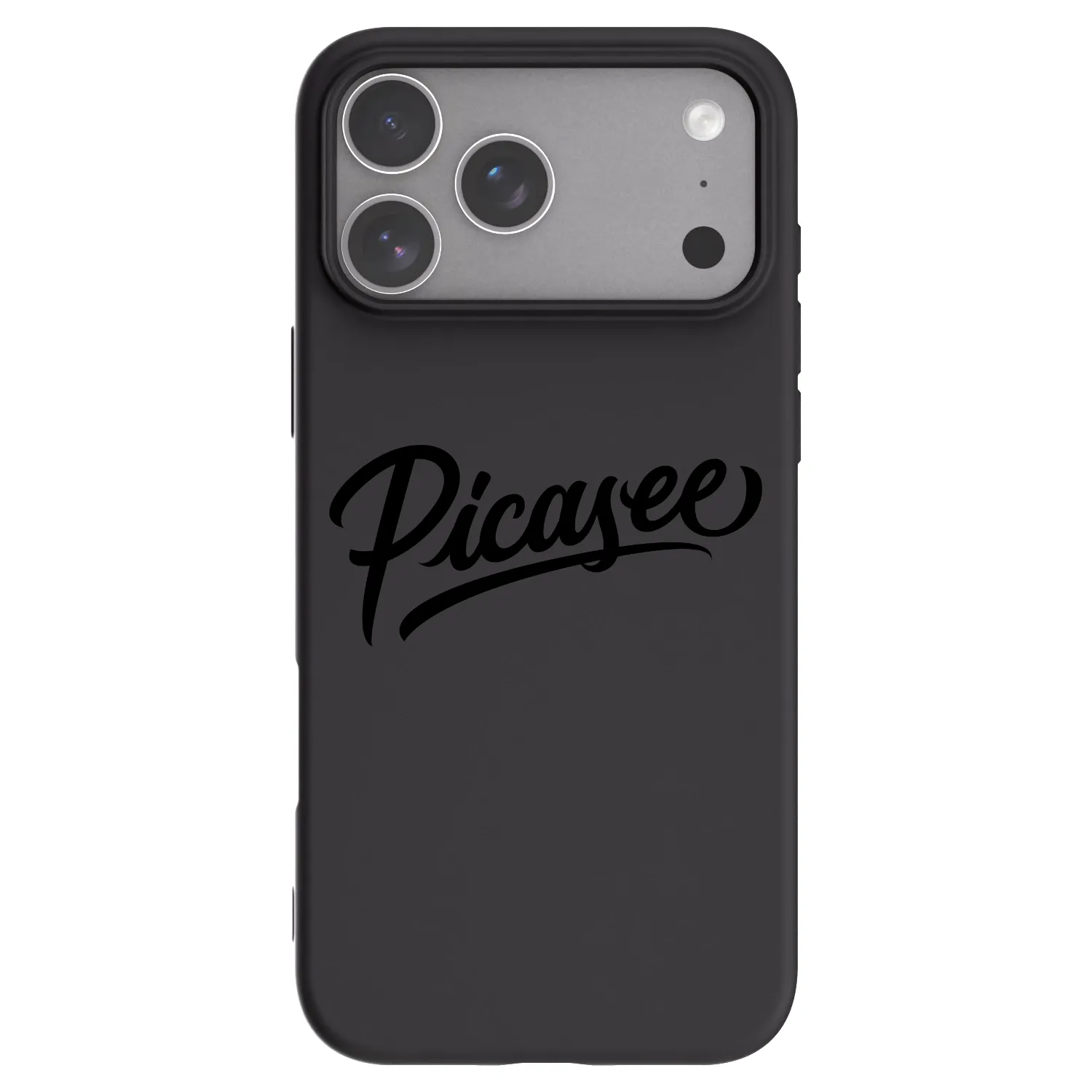 Picasee silikonowe czarne etui na Apple iPhone 18 Pro Max - Picasee - old logo - black
