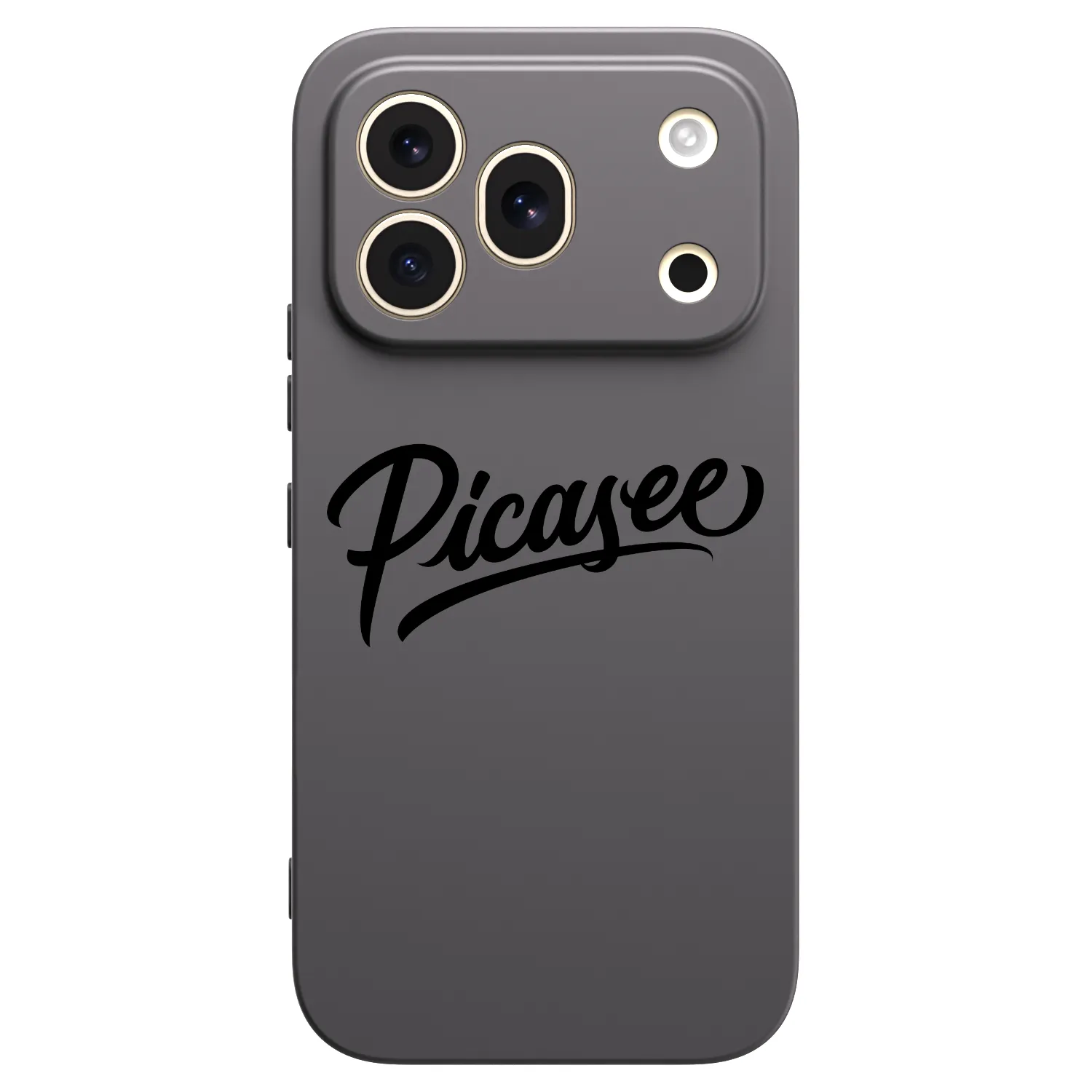 Picasee silikonowe czarne etui na Honor 600 Pro - Picasee - old logo - black