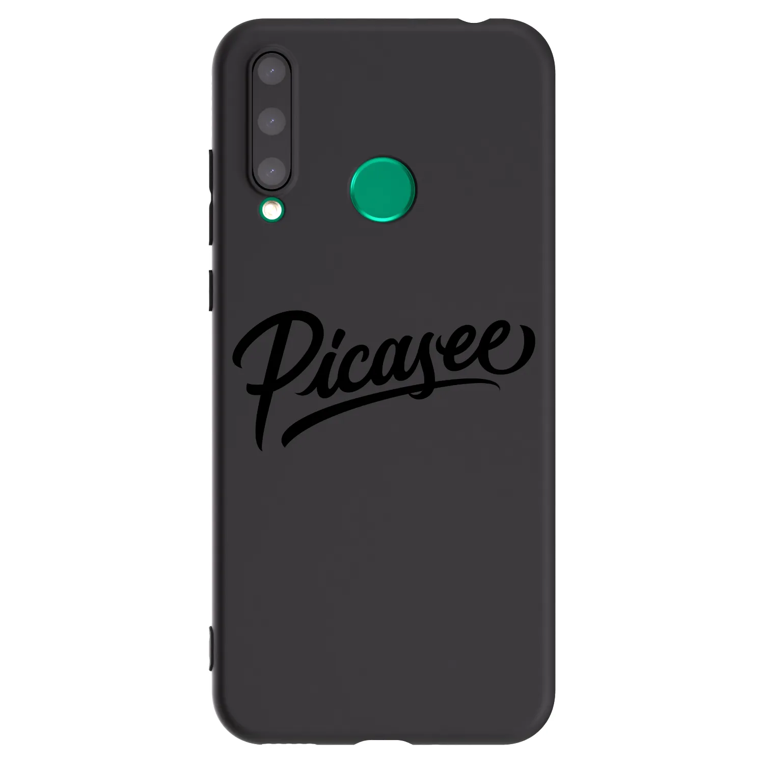 Picasee silikonowe czarne etui na Honor 20 Lite - Picasee - old logo - black