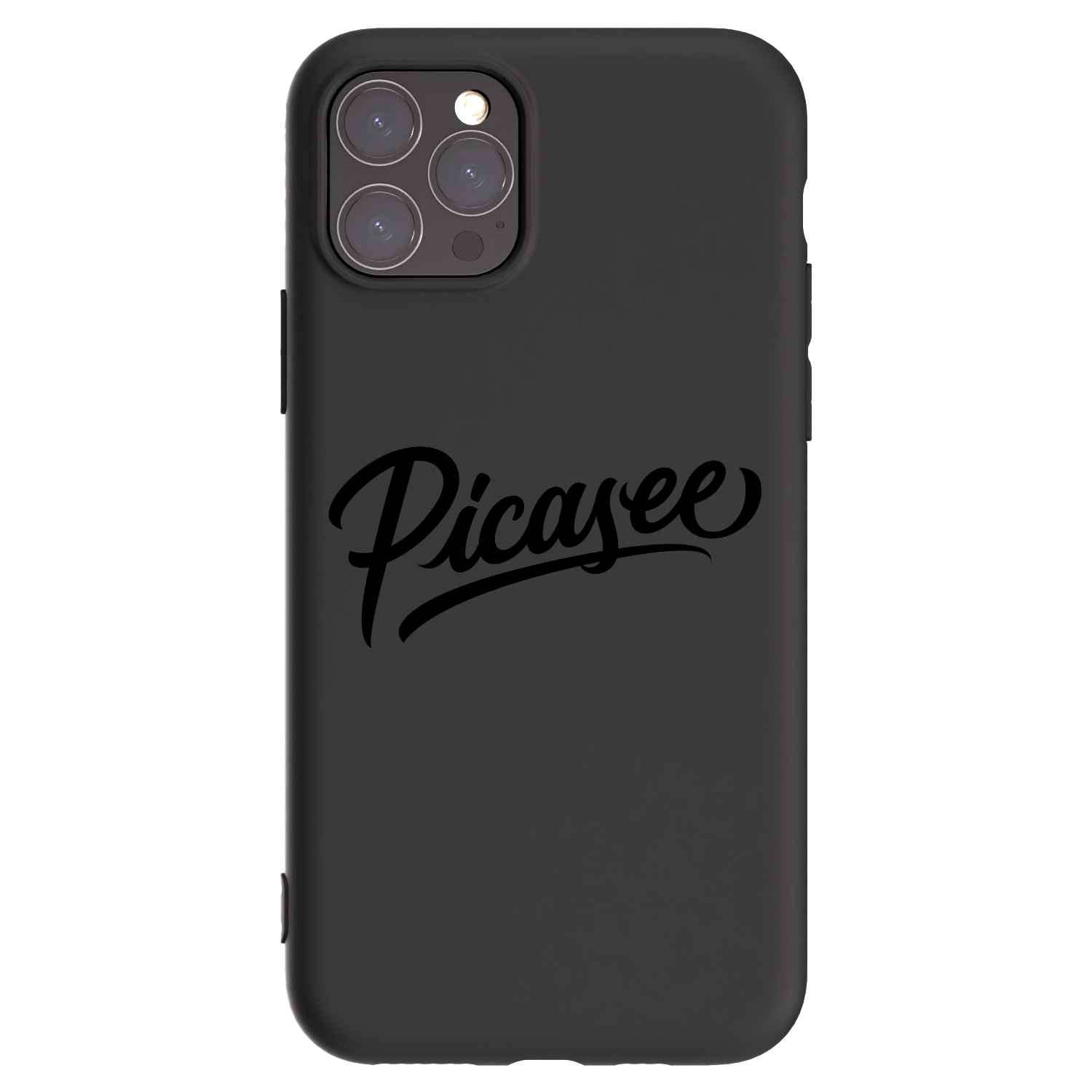 Picasee silikonowe czarne etui na Apple iPhone 11 Pro - Picasee - old logo - black