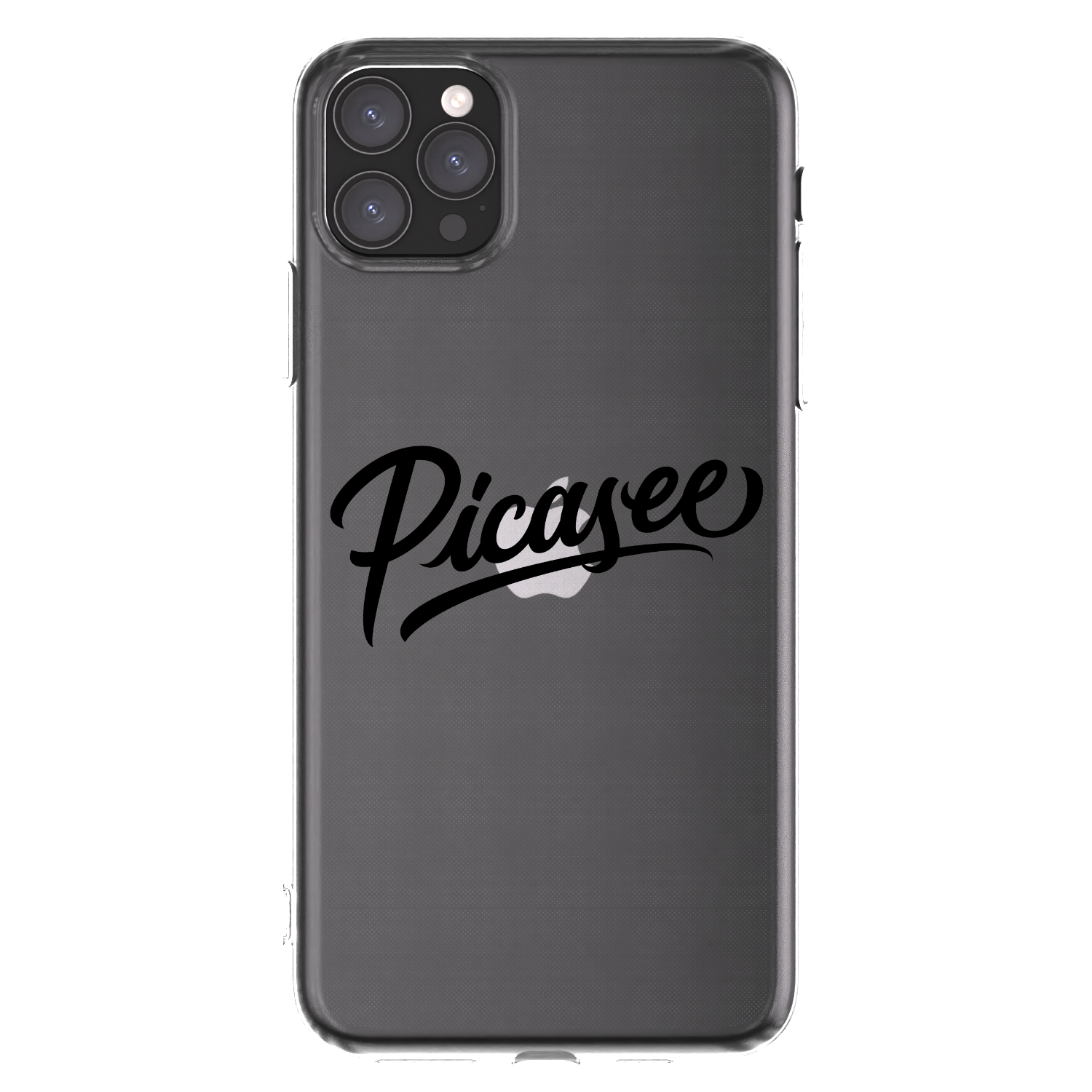 Picasee silikonowe przeźroczyste etui na Apple iPhone 11 Pro Max - Picasee - old logo - black
