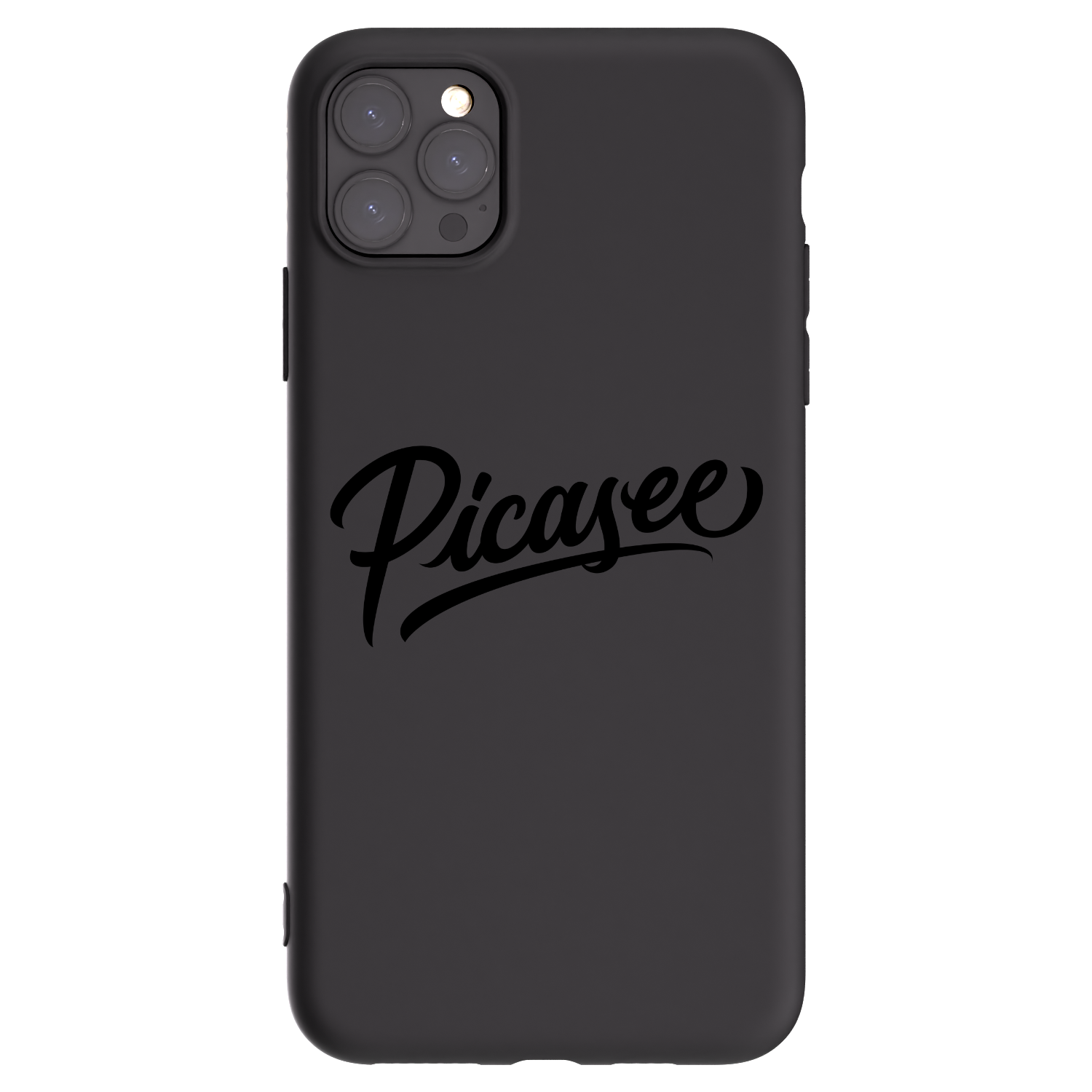 Picasee silikonowe czarne etui na Apple iPhone 11 Pro Max - Picasee - old logo - black