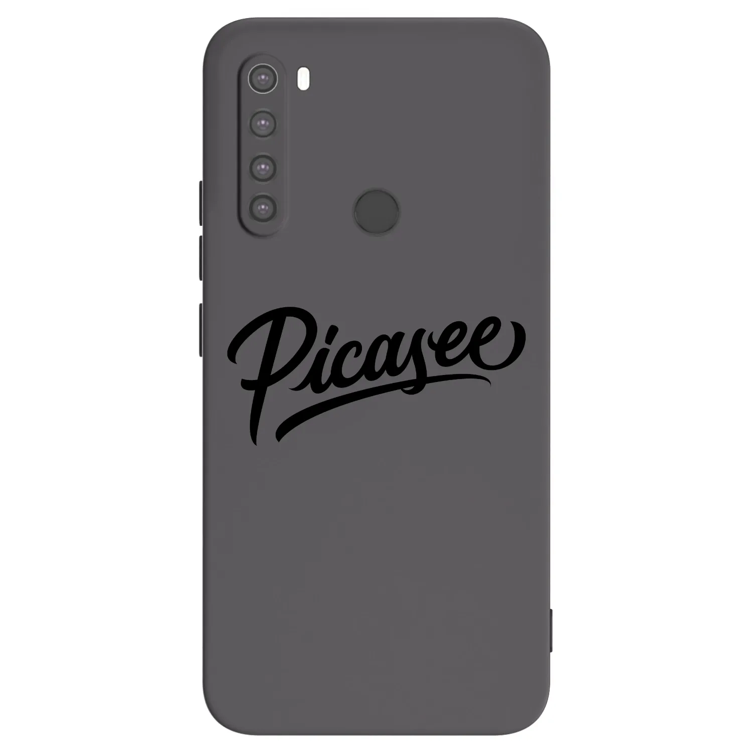 Picasee silikonowe czarne etui na Xiaomi Redmi Note 8 - Picasee - old logo - black