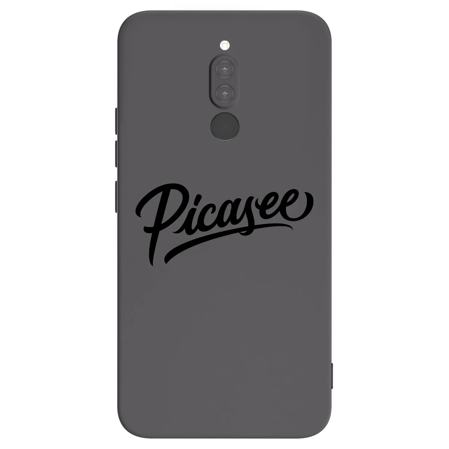 Picasee silikonowe czarne etui na Xiaomi Redmi 8 - Picasee - old logo - black